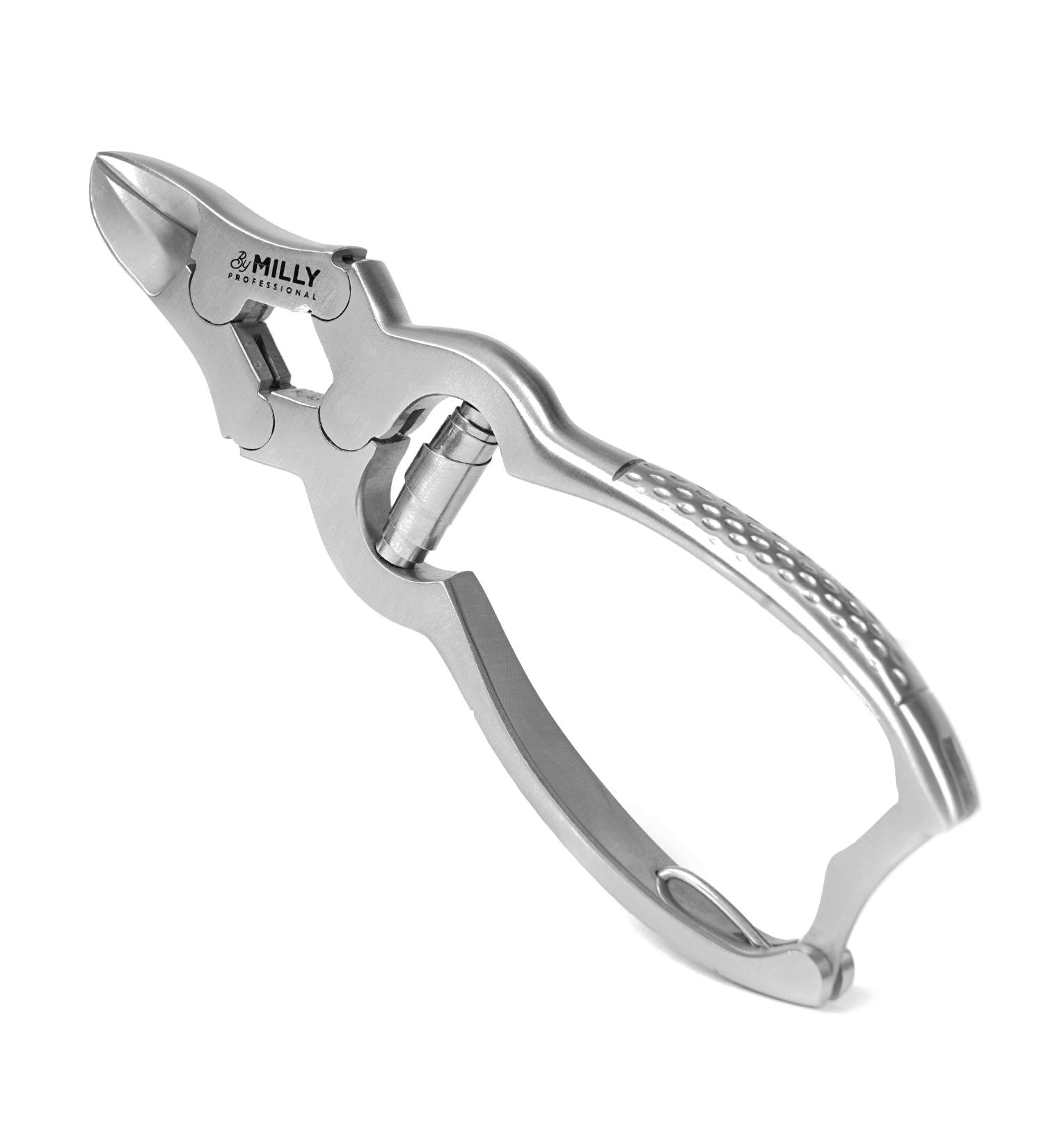 MILLY German Steel Professional Toenail Clippers for Thick and Hard Toenails - Heavy-Duty Hammer Forged Design (Silver) - Buy Online on SooperMarket.com