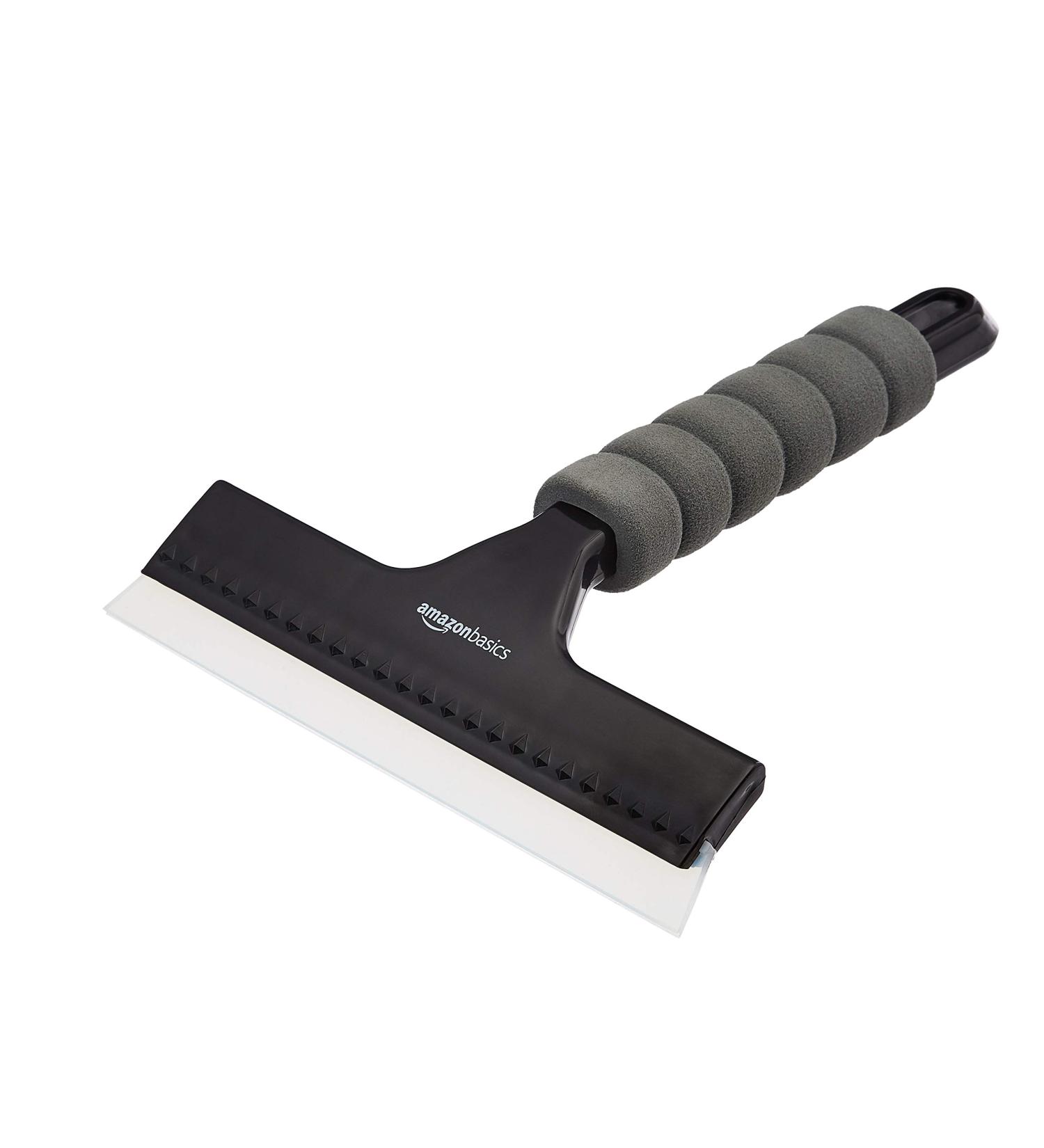 Amazon Basics Window Squeegee with Handle - Ideal for Glass, Mirror, and Car Windows - Buy Online on SooperMarket.com