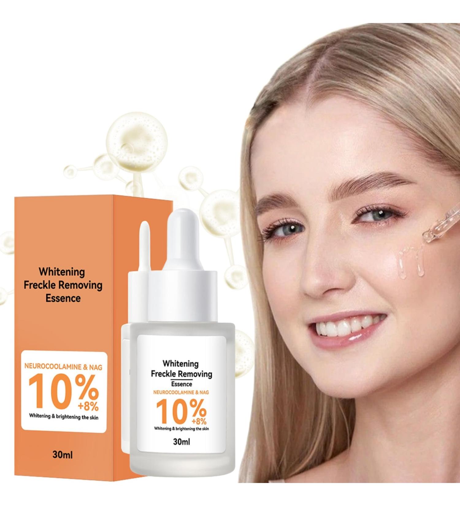 Trendyfave Freckles Brightening Essence Dark Spot Correcting Glow Serum Dark Spot Remover For Face& Neck Freckles Age Spot Remover For Face Skincare Brightening Serum With Glycerin 30 ml - Buy Online on SooperMarket.com