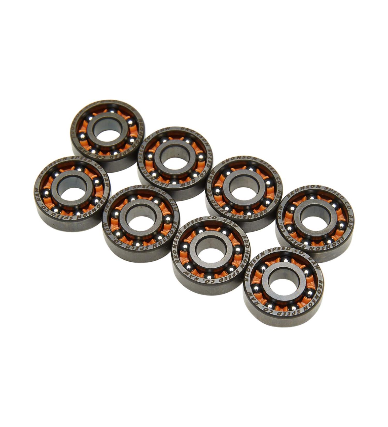 BRONSON SPEED CO. Raw Box/8 Skateboard Bearings - High Performance Set - Buy Online on SooperMarket.com