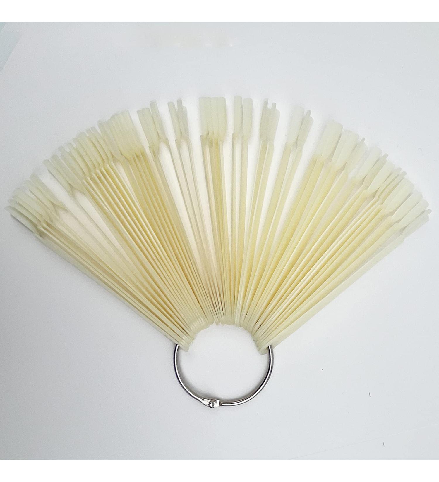 JIANYI Natural Nail Swatches Sticks - 50 Pack | Nail Art Supplies for Polish Display and DIY Practice | Color Board Accessories - Buy Online on SooperMarket.com
