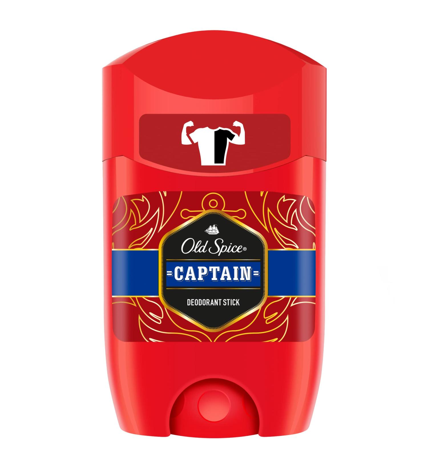 Old Spice Captain Stick Deodorant 50 ml / 1.7 Oz - Pack of 6 - Buy Online on SooperMarket.com