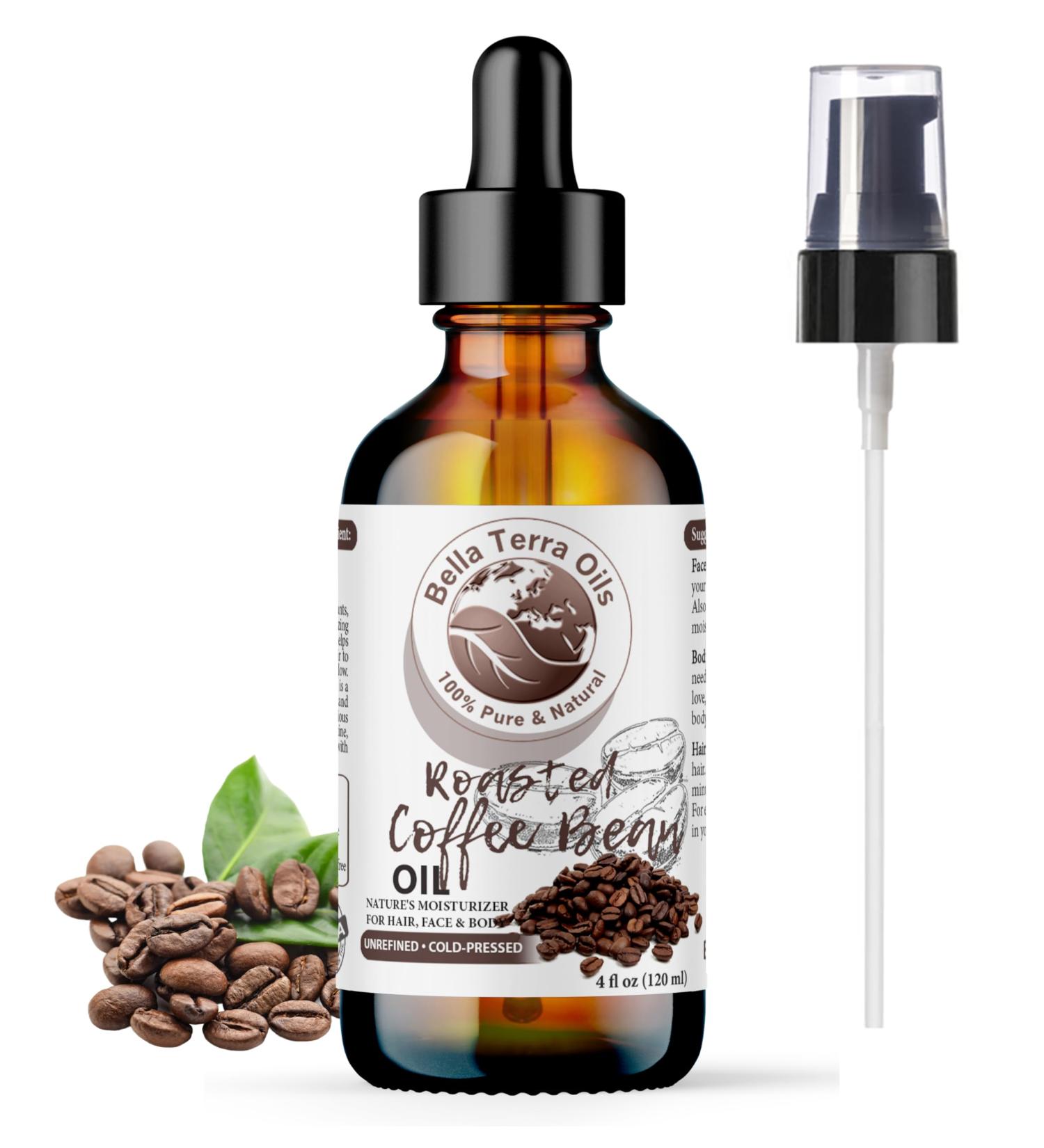 Bella Terra Roasted Coffee Bean Oil - 4oz | Flavorful Coffee Oils Rich in Chlorogenic Acid | Pure Coffee Experience - Buy Online on SooperMarket.com
