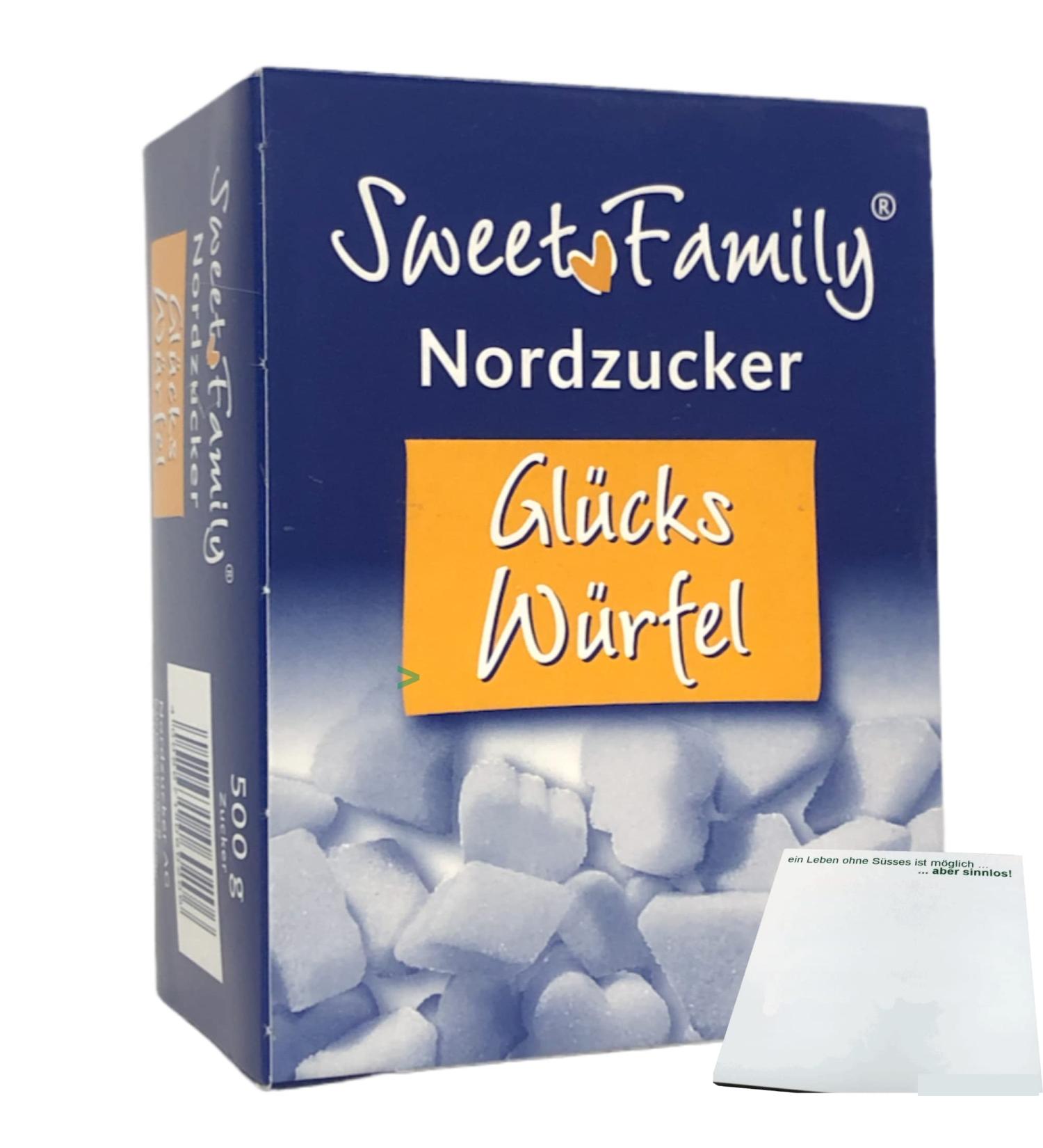 Buy Nordzucker Sweet Family Lucky Cubes Sugar Cubes (500g) - Decorative Shapes | International Shipping - Buy Online on SooperMarket.com
