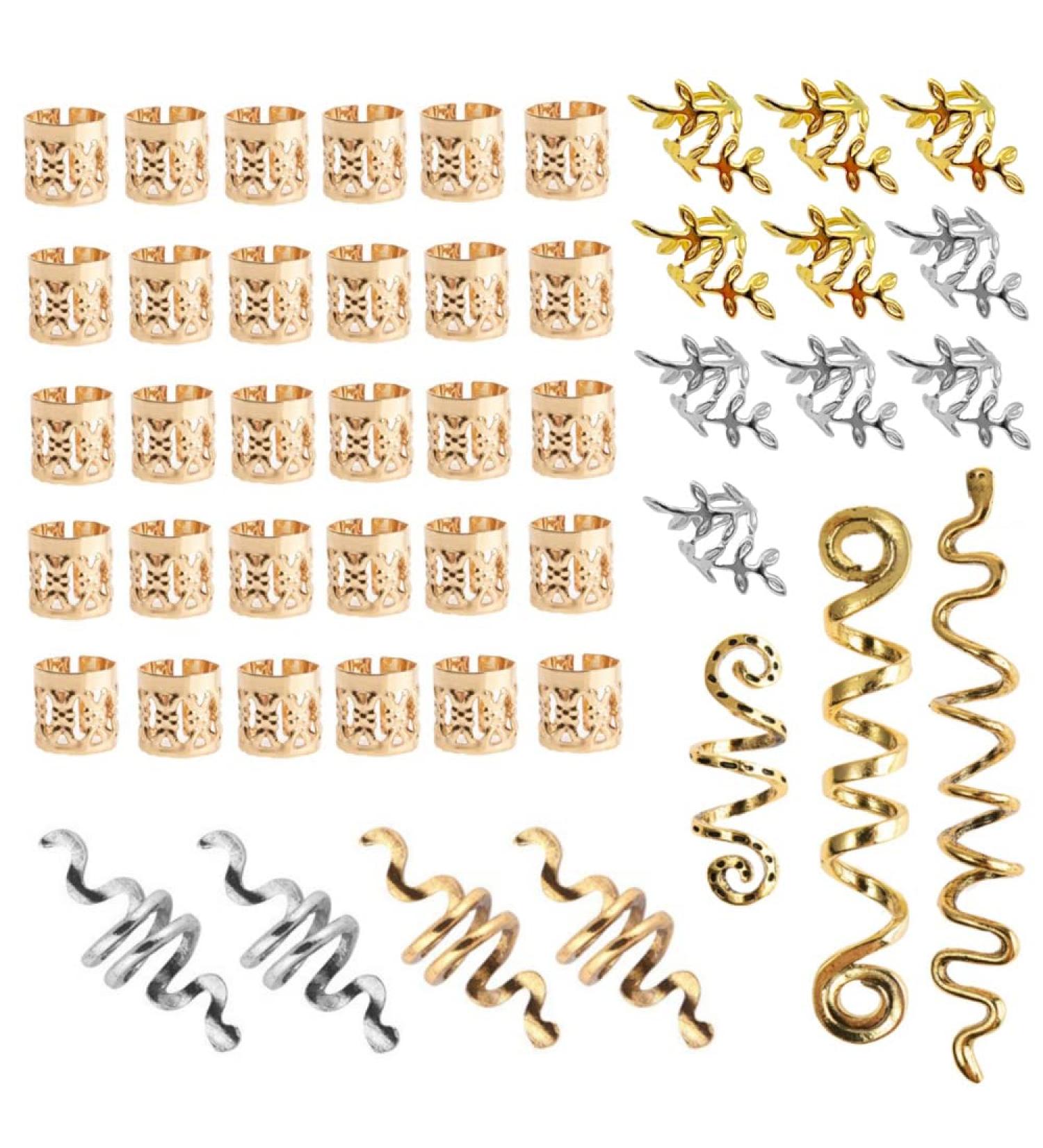 Sctmda Dreadlocks Jewellery 47 Pieces Braids Beads Hair Accessories Adjustable Aluminium Dreadlocks Cuffs Hair Accessory Set Braids Hair Accessories Hair Dreadlocks Accessories for Braids Decorations - Buy Online on SooperMarket.com