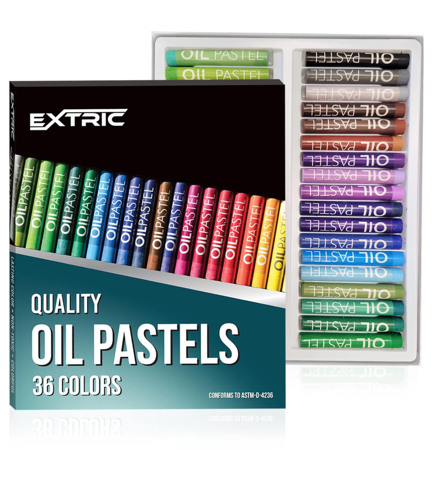 EXTRIC 36 Color Oil Pastels Set - Art Supplies for Kids and Artists - Buy Online on SooperMarket.com