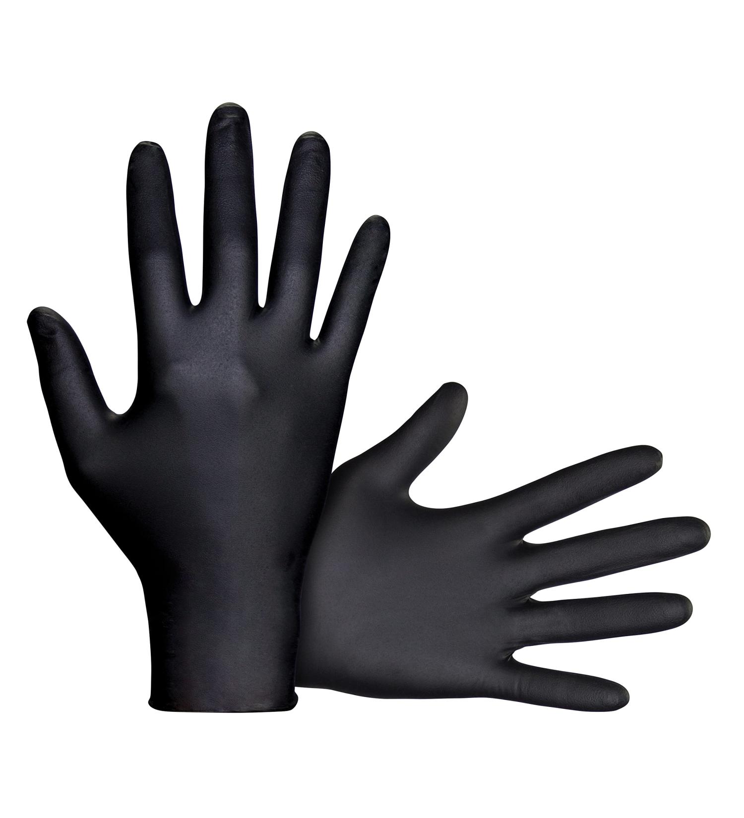 SAS Safety Powder Free Black Nitrile Gloves - Large 7 Mil | Raven SAS66518 Examination Glove - Buy Online on SooperMarket.com