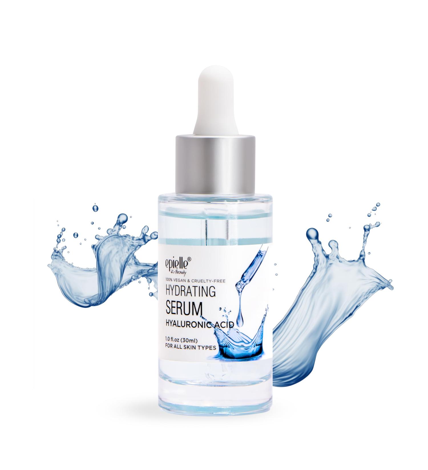 Epielle Hyaluronic Acid Serum - Vegan Cruelty-Free Targets Dark Spots & Wrinkles | Ideal Korean Skincare Gift for All Skin Types - Buy Online on SooperMarket.com