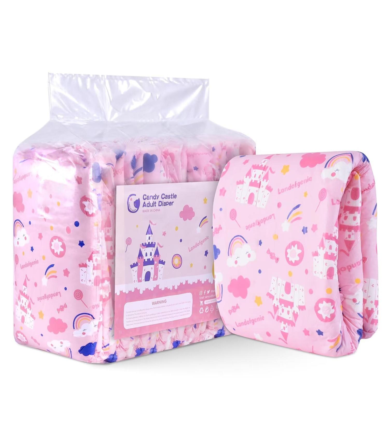 Buy Landofgenie Printed Adult Diapers - Overnight Comfort | Big Size (36-46) | 10 Pieces - Buy Online on SooperMarket.com