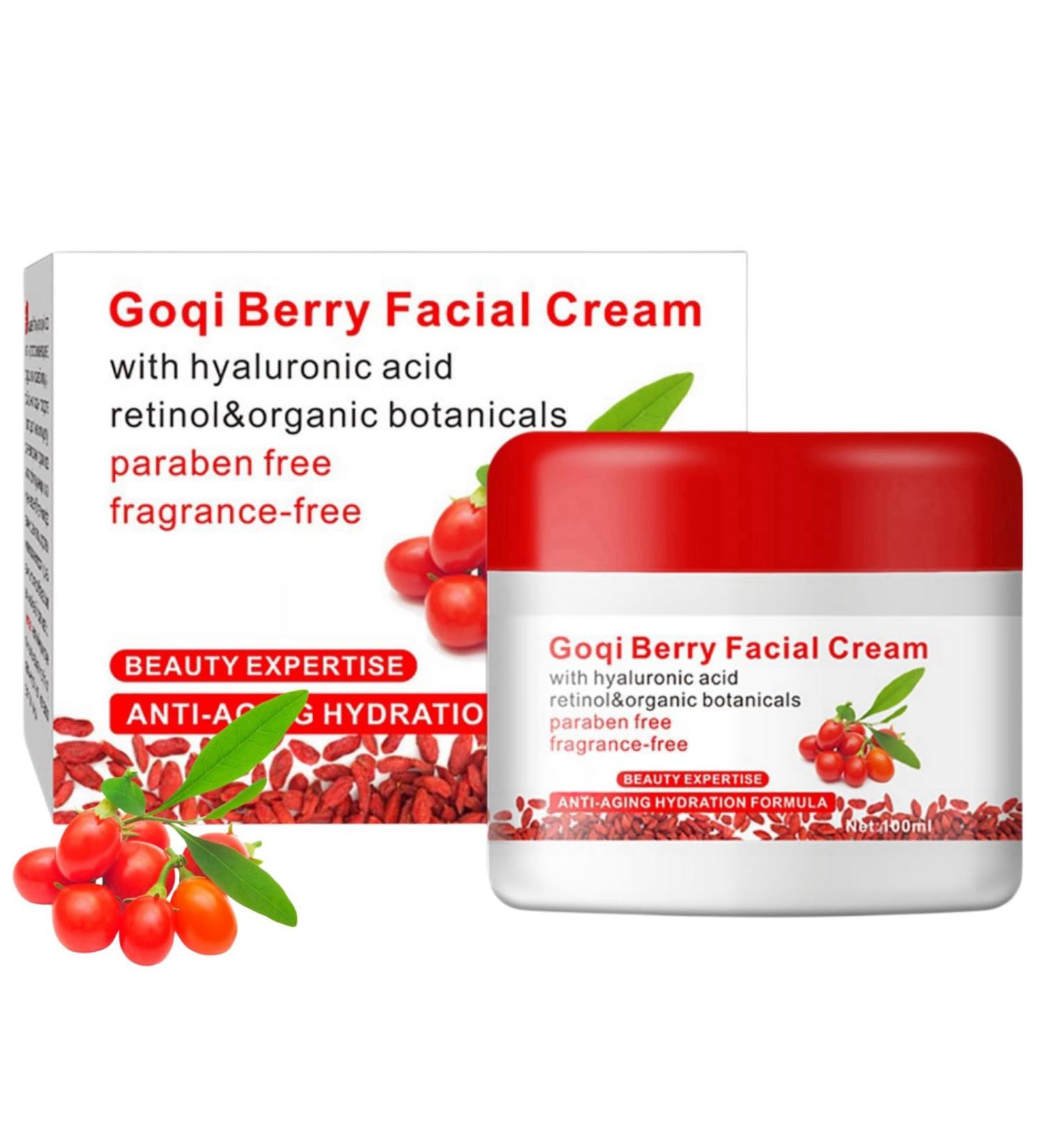 100g Berry Face Cream Go-Ji Berry Facial Cream Face Moisturizer Go-Ji Cream Anti Wrinkle Cream Anti Aging Face Cream Face Cream for Women Face Moisturiser Moisturizing Revitalizing Cream - Buy Online on SooperMarket.com