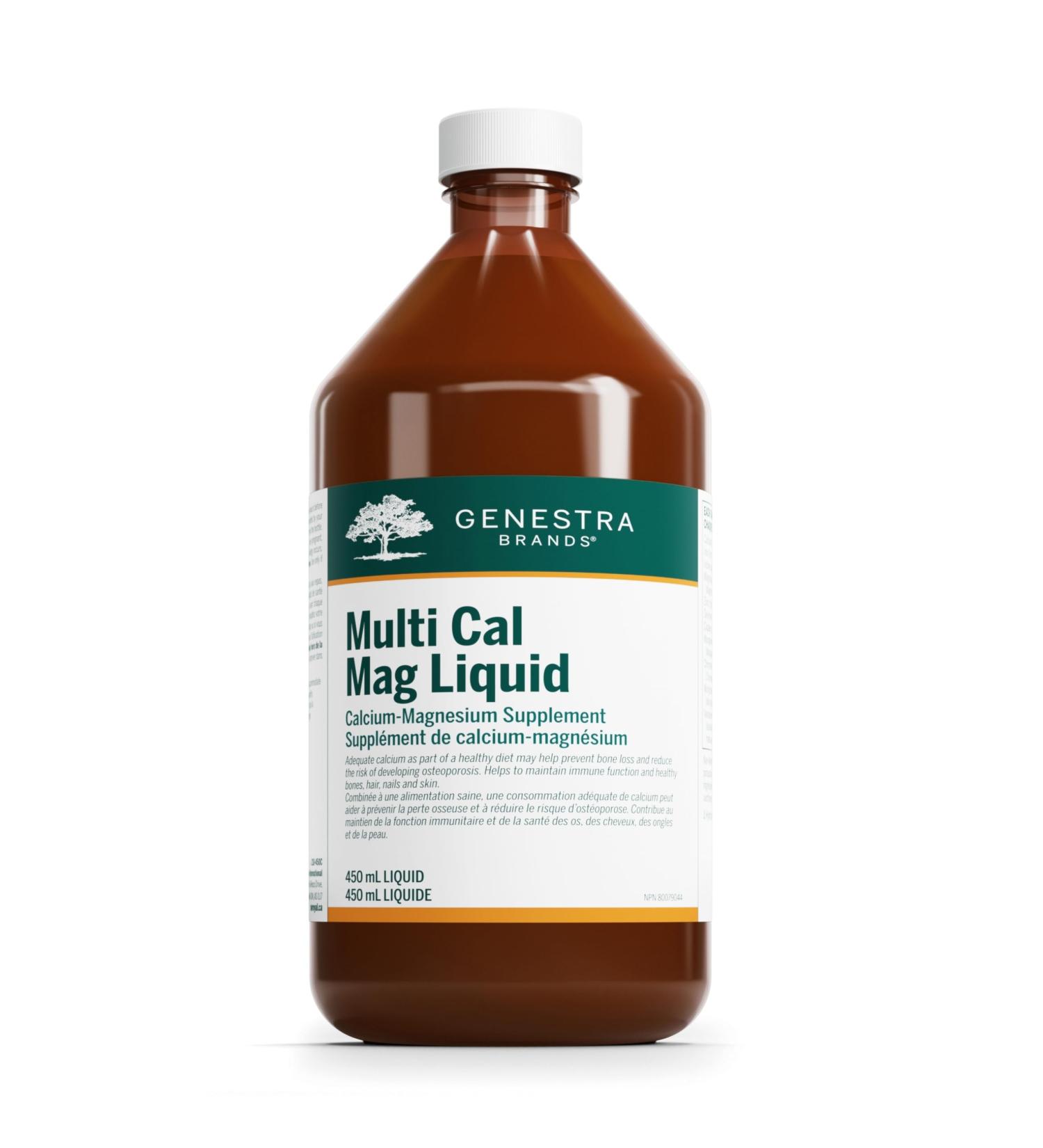 Genestra Brands - Multi Cal Mag Liquid - Calcium and Magnesium Supplement with Minerals - 450 ml Liquid - Buy Online on SooperMarket.com