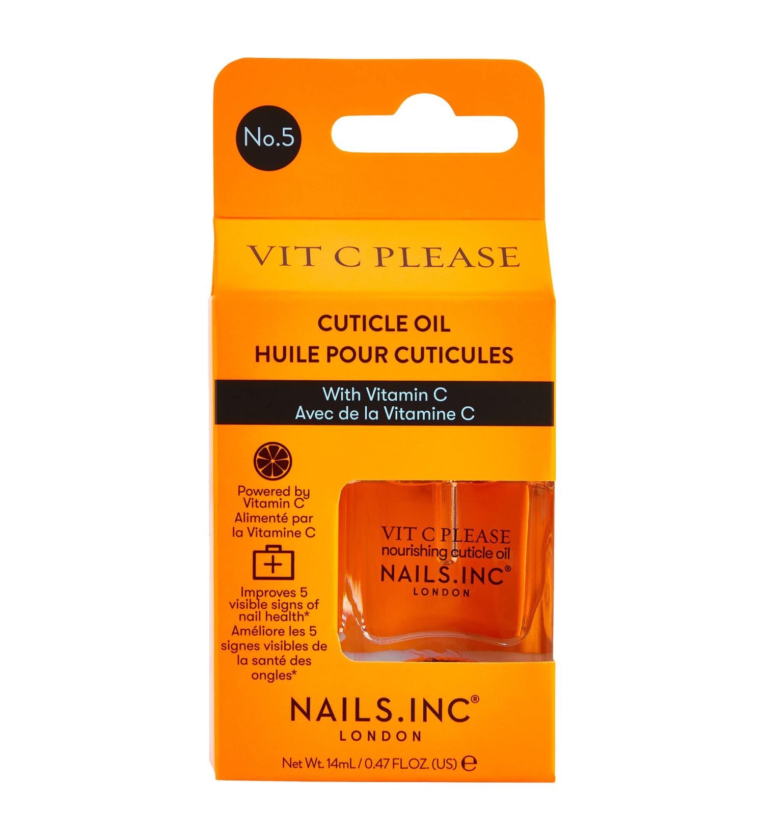 Nails.INC Vit C Cuticle Oil 14ml - Infused with Vitamin C for Healthy Nails - Buy Online on SooperMarket.com