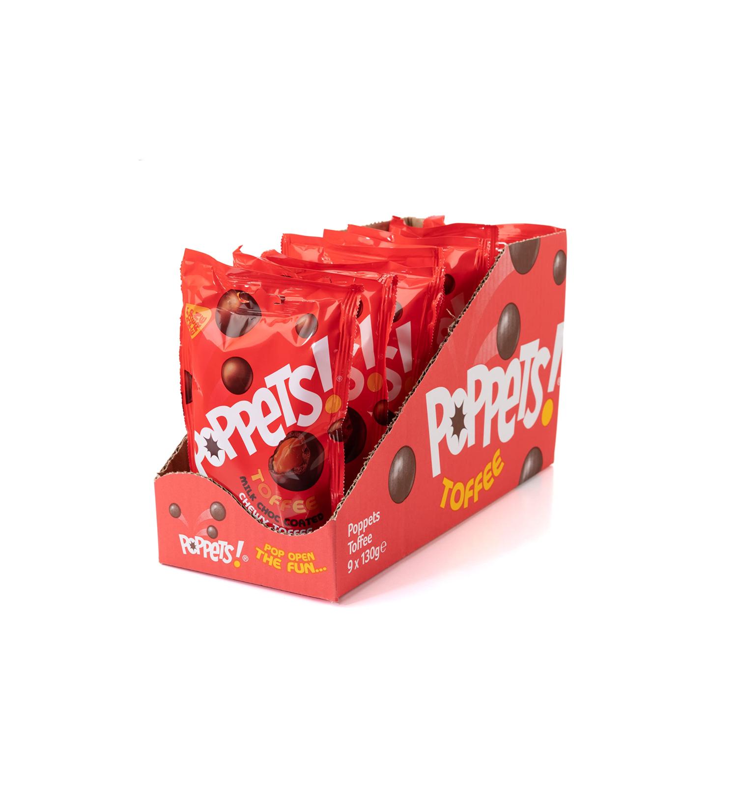 POPPETS TOFFEE POUCH 130G (Pack of 9) - Buy Online on SooperMarket.com