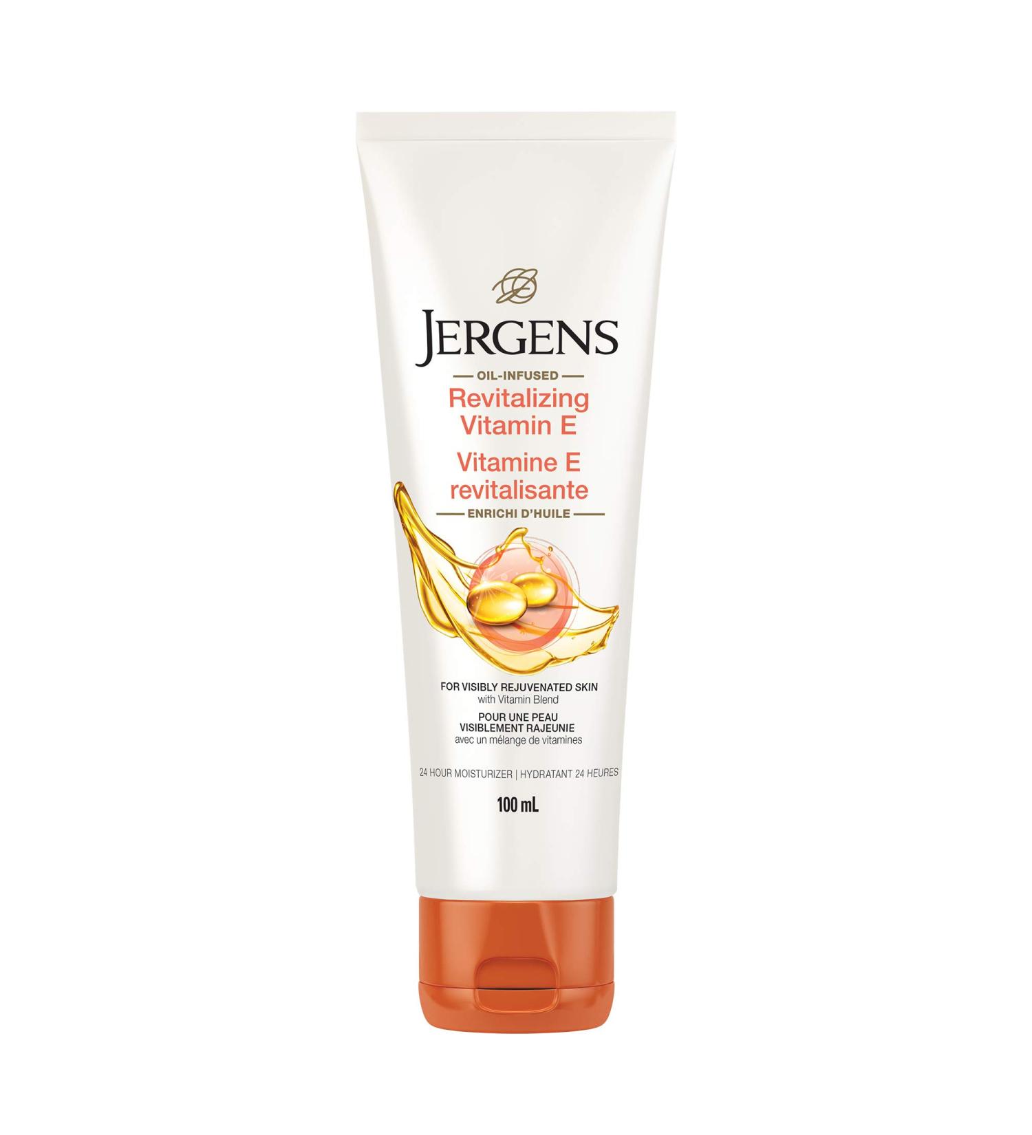 Jergens Travel Size Revitalizing Vitamin E Moisturizer & Body Lotion for Dry Skin (100 mL) - Buy Online on SooperMarket.com