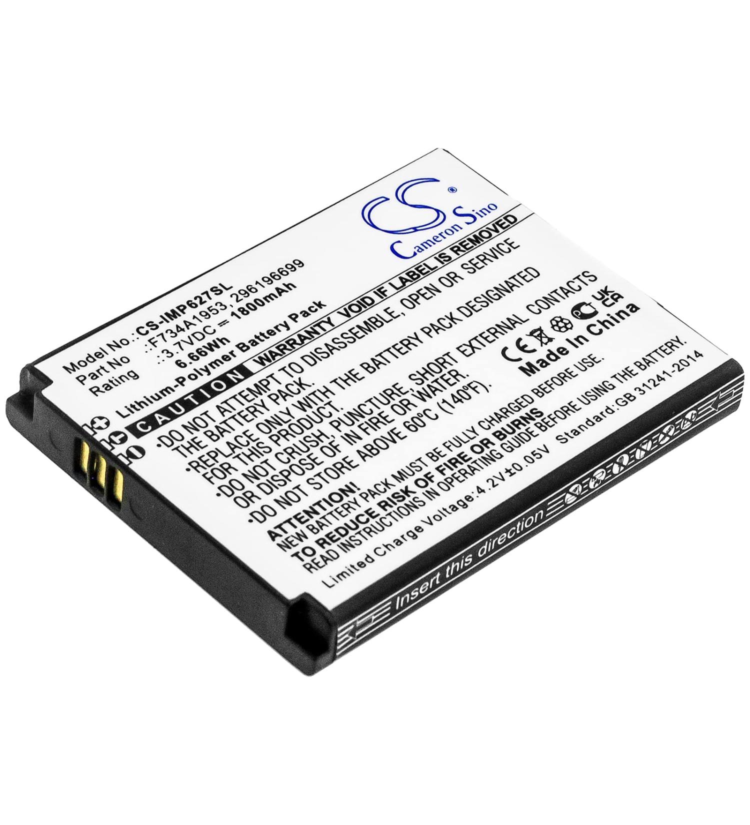 Battery Replacement for Ingenico IMP627-USBLU01A | High-Quality IMP627 F734A1953 | Fast International Shipping - Buy Online on SooperMarket.com