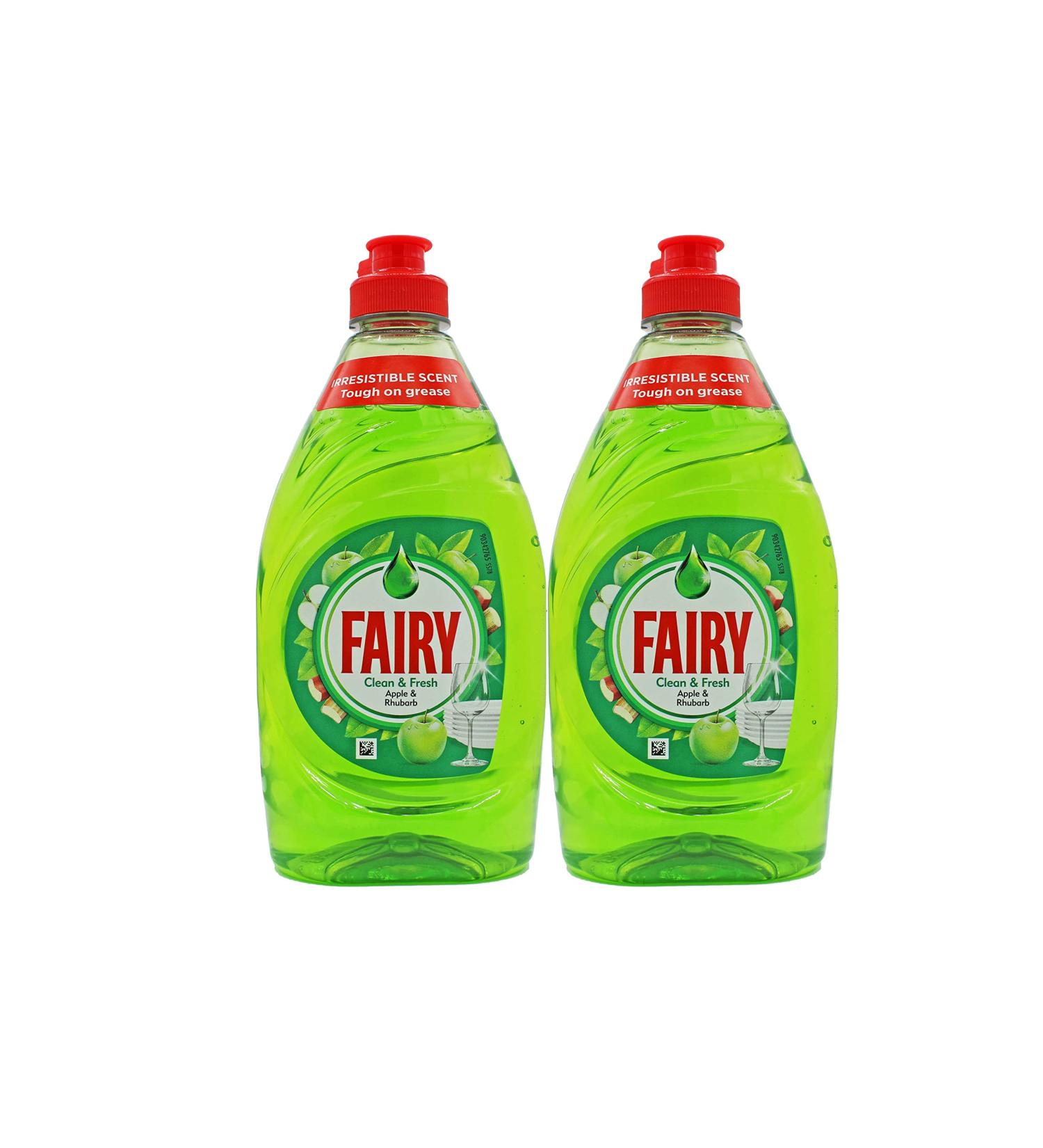 Fairy Washing UP Liquid Apple & Rhubarb 320 mL - PACK OF 2 - Buy Online on SooperMarket.com