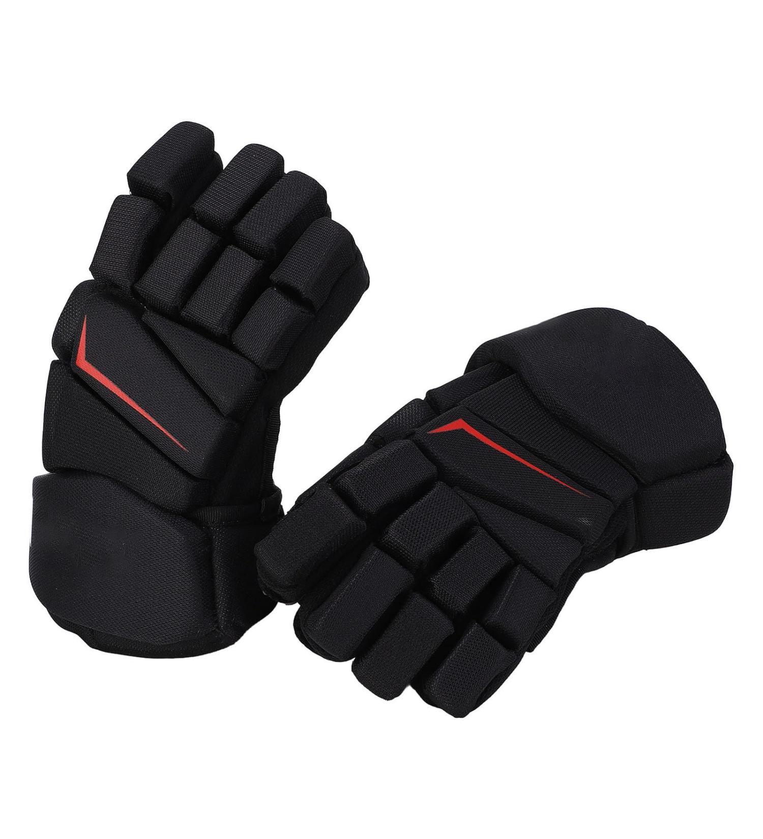 LUQEEG Ice Hockey Gloves - Breathable Lacrosse Gloves with Finger Protection | 10 Inches Nylon & EVA Foam for Players - Buy Online on SooperMarket.com