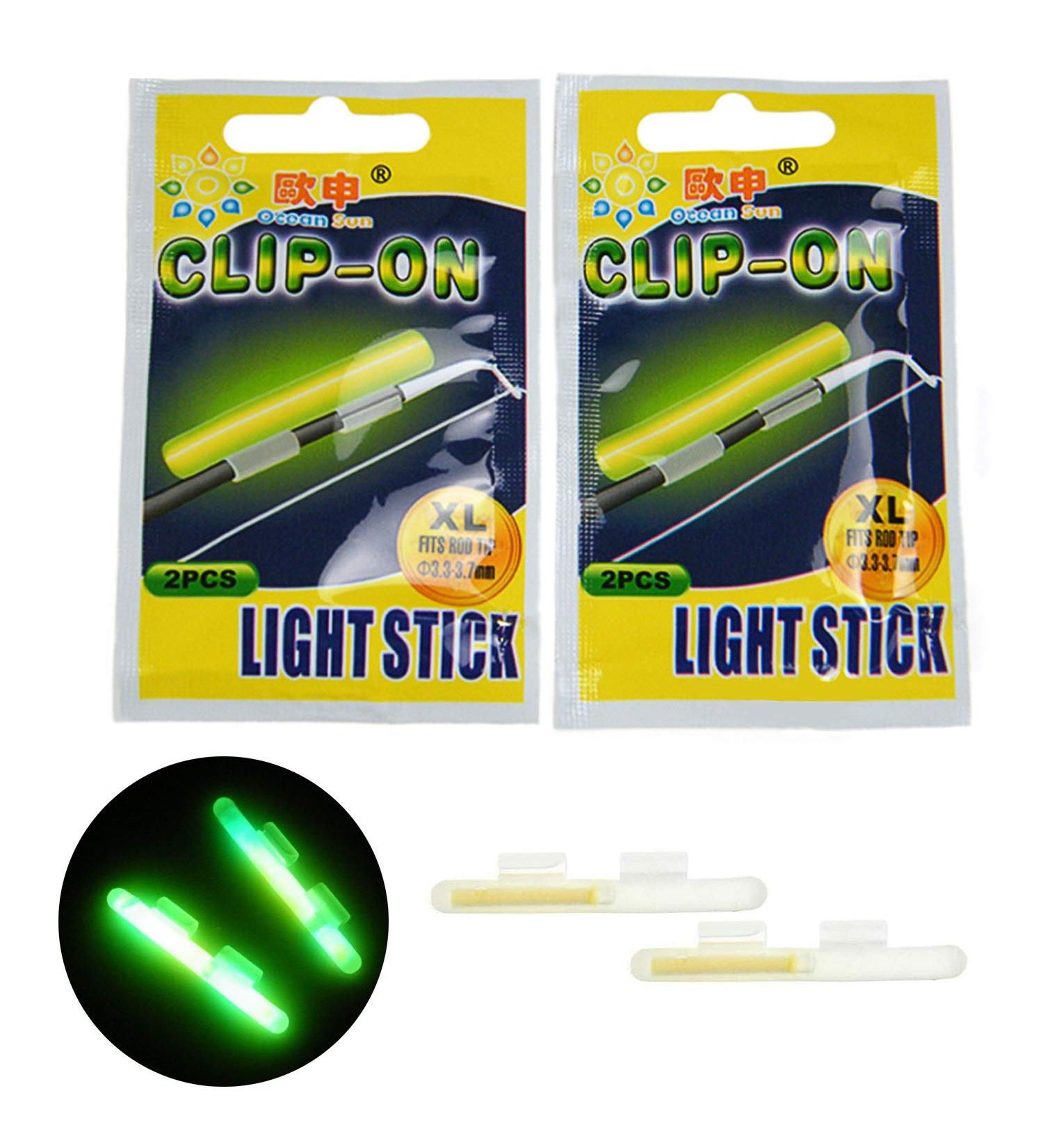 THKFISH Fishing Glow Sticks Rod Tip Floats Night Light Green Fluorescent 20pcs (10bags) #M 2.0-2.6mm - Buy Online on SooperMarket.com