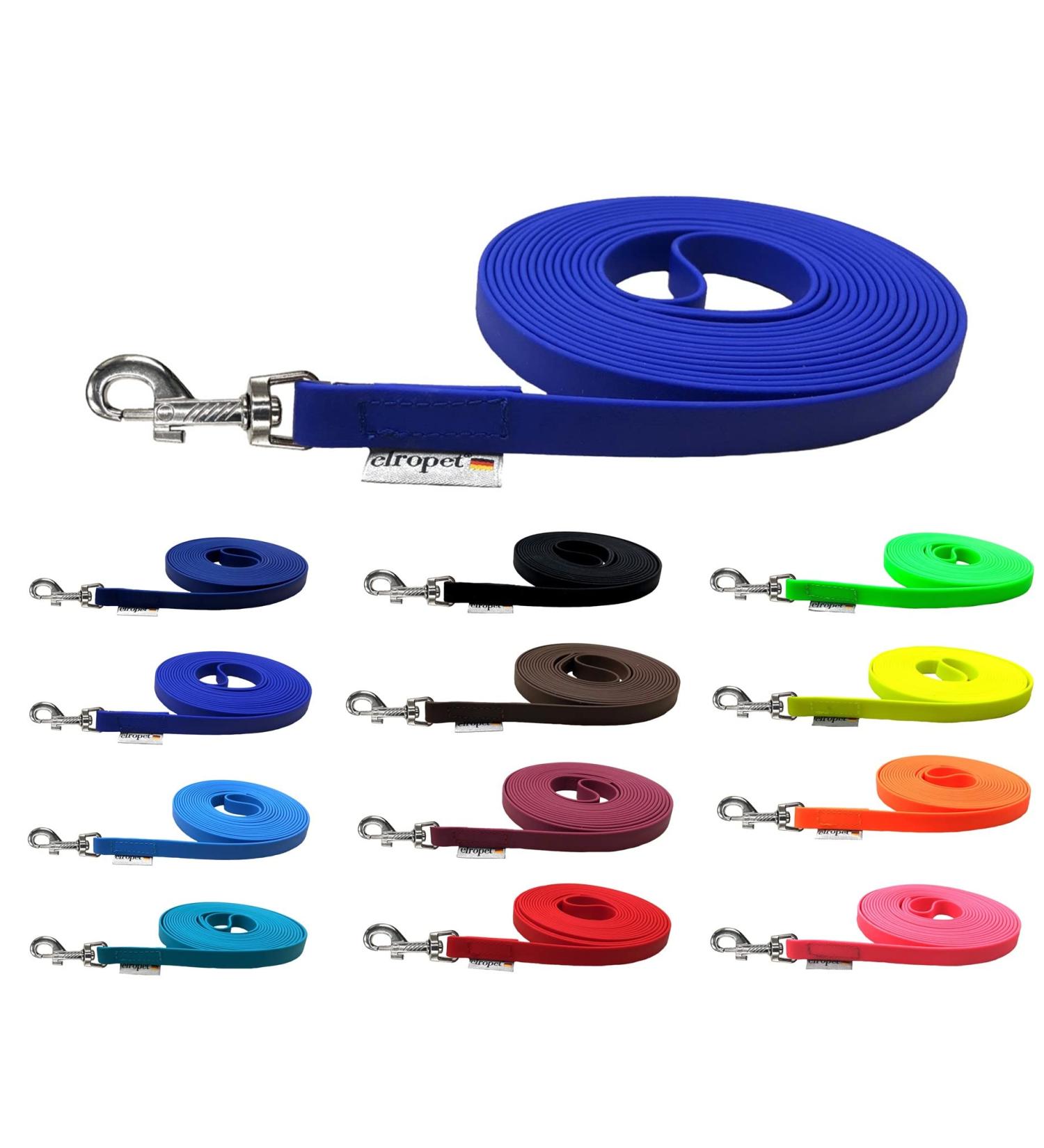 Biothane Dog Leash - 3m Drag Line for Medium/Large Dogs - 16mm Width - Durable & Lightweight - Blue - Buy Online on SooperMarket.com