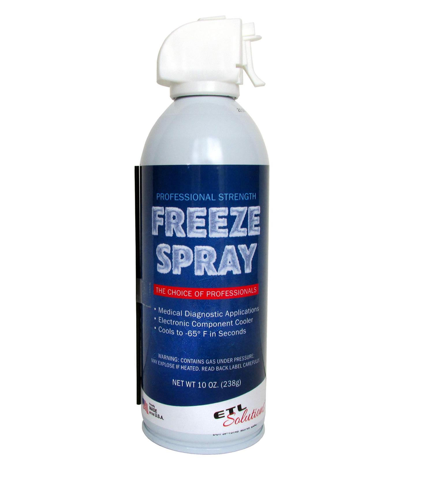 ETL Solutions Professional Strength Medical Freeze Spray - 10oz (283ml) | Cools to -65 F in Seconds - Buy Online on SooperMarket.com