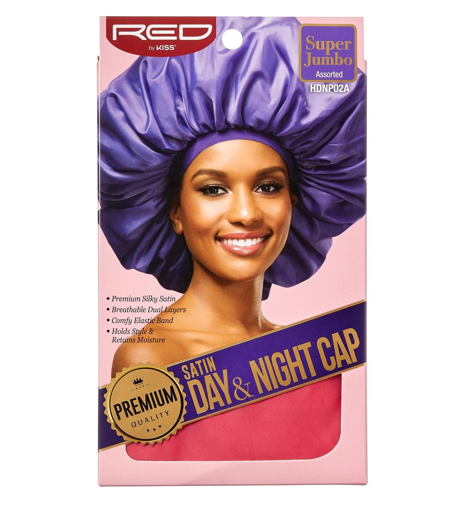 Kiss Red Satin Day & Night Cap Assorted Super Jumbo