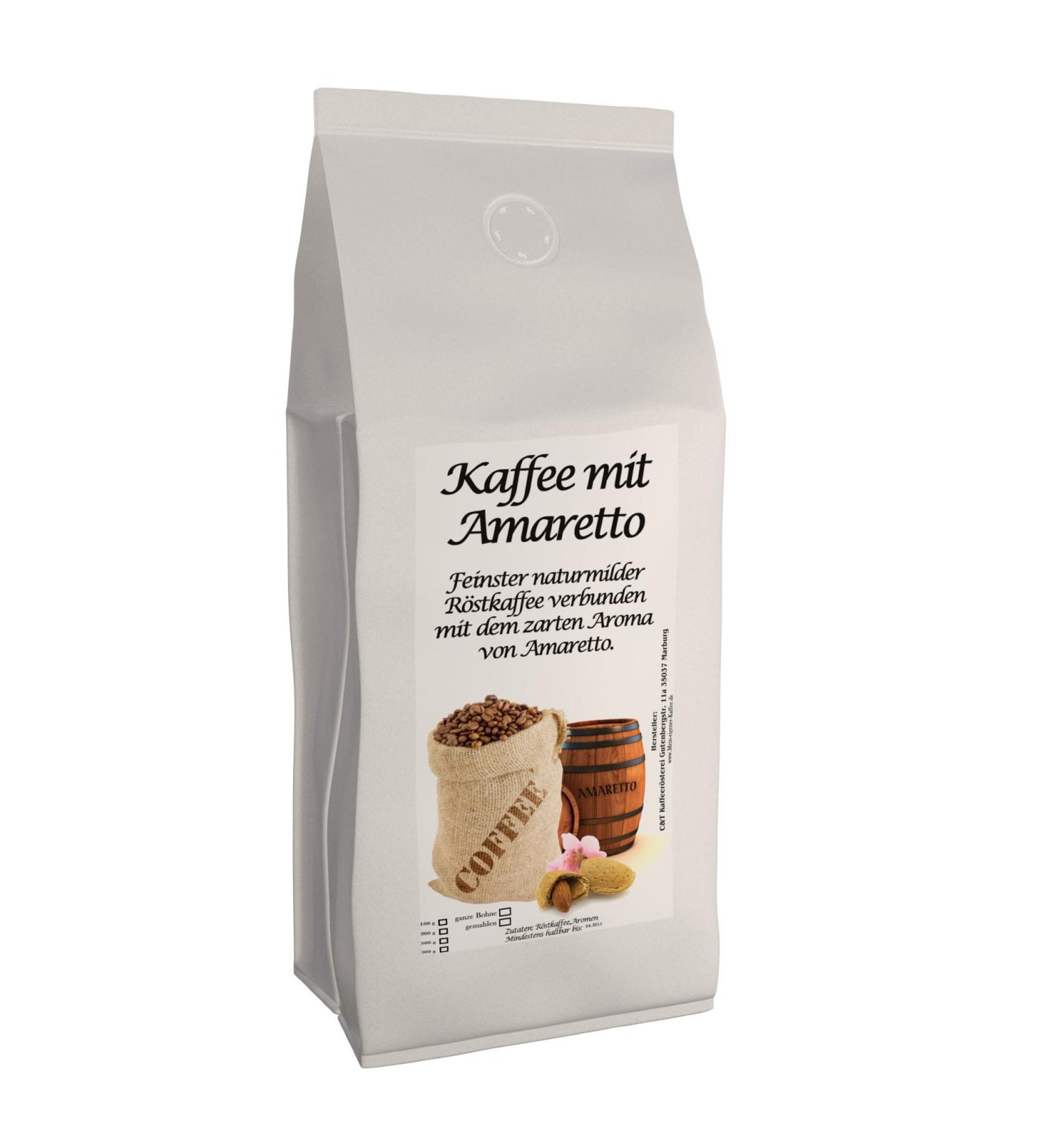 C&T Aroma Coffee - Amaretto Flavored Ground Coffee 1000g - Premium Private Roasting for International Shipping - Buy Online on SooperMarket.com