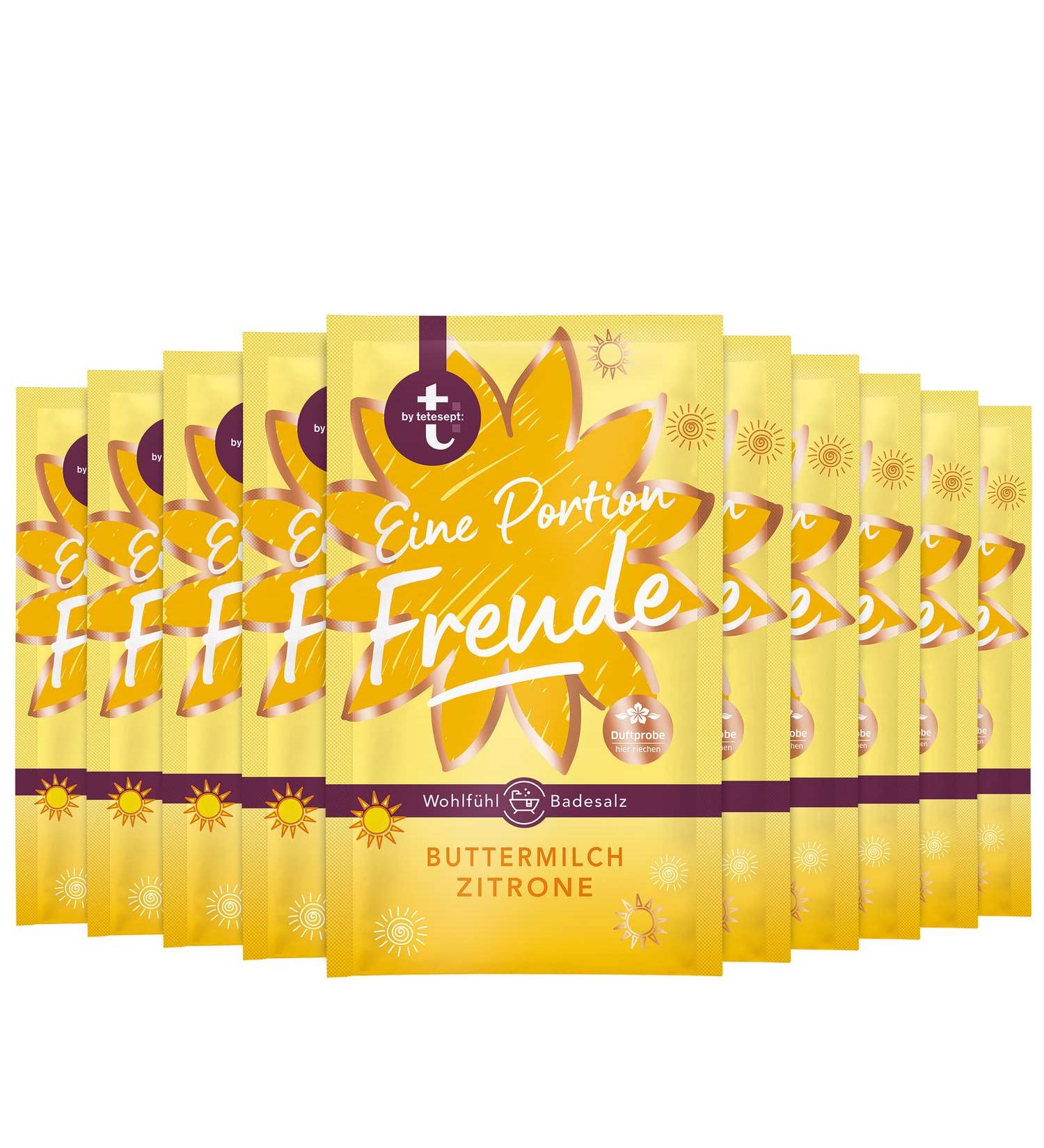 Tetesept T: Joyful Bathing Crystals - Buttermilk & Lemon - 10 Pack (10 x 60g) - International Shipping Available - Buy Online on SooperMarket.com