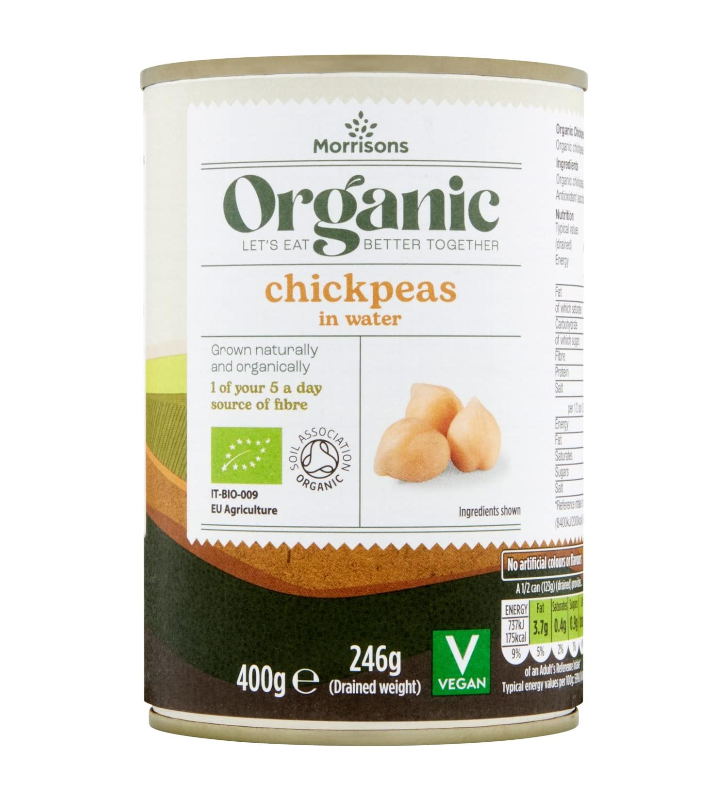 Morrisons Organic Chickpeas 246 g