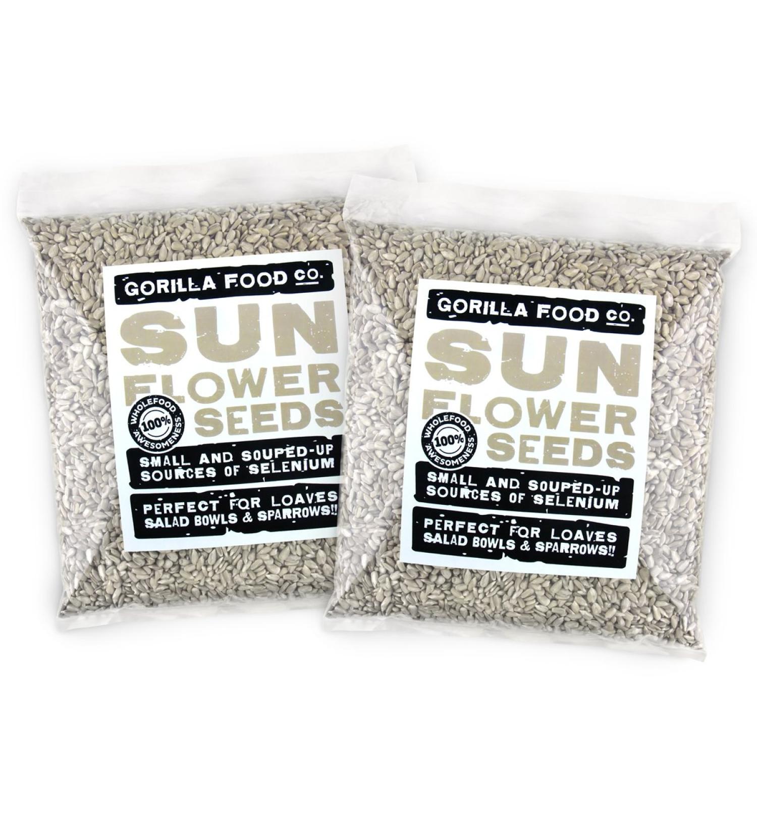 Gorilla Food Co. Sunflower Seeds - 1.6kg (2 x 800g) - Buy Online on SooperMarket.com