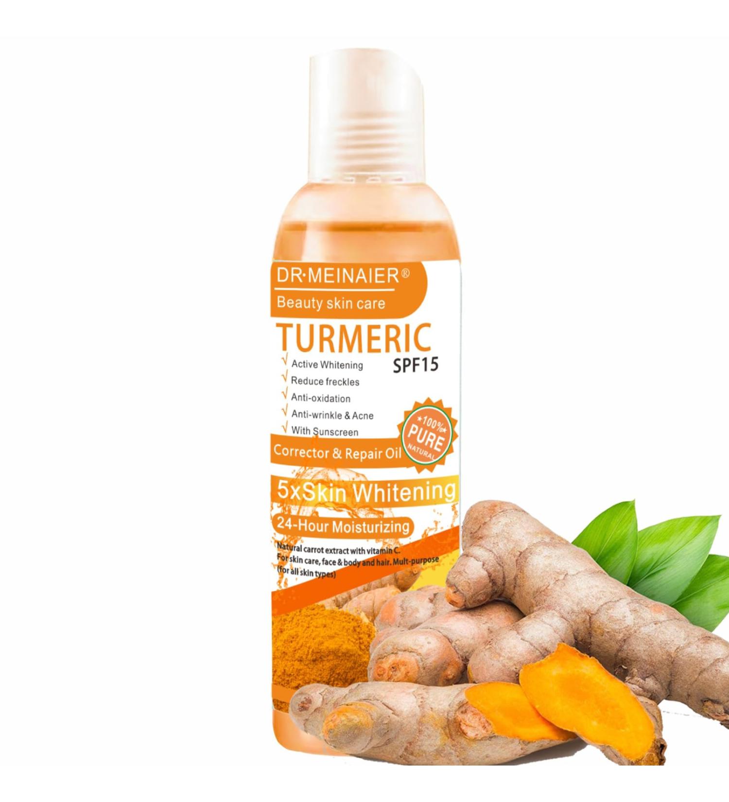 Turmeric Oil Turmeric Serum for Anti Acne Body Oil for Face & Body & Damage Hair Turmeric Face Serums Oil Natural Turmeric Face Hydrating Toner Turmeric Face Toner Nourishing Dry Skin Oils and Serums - Buy Online on SooperMarket.com
