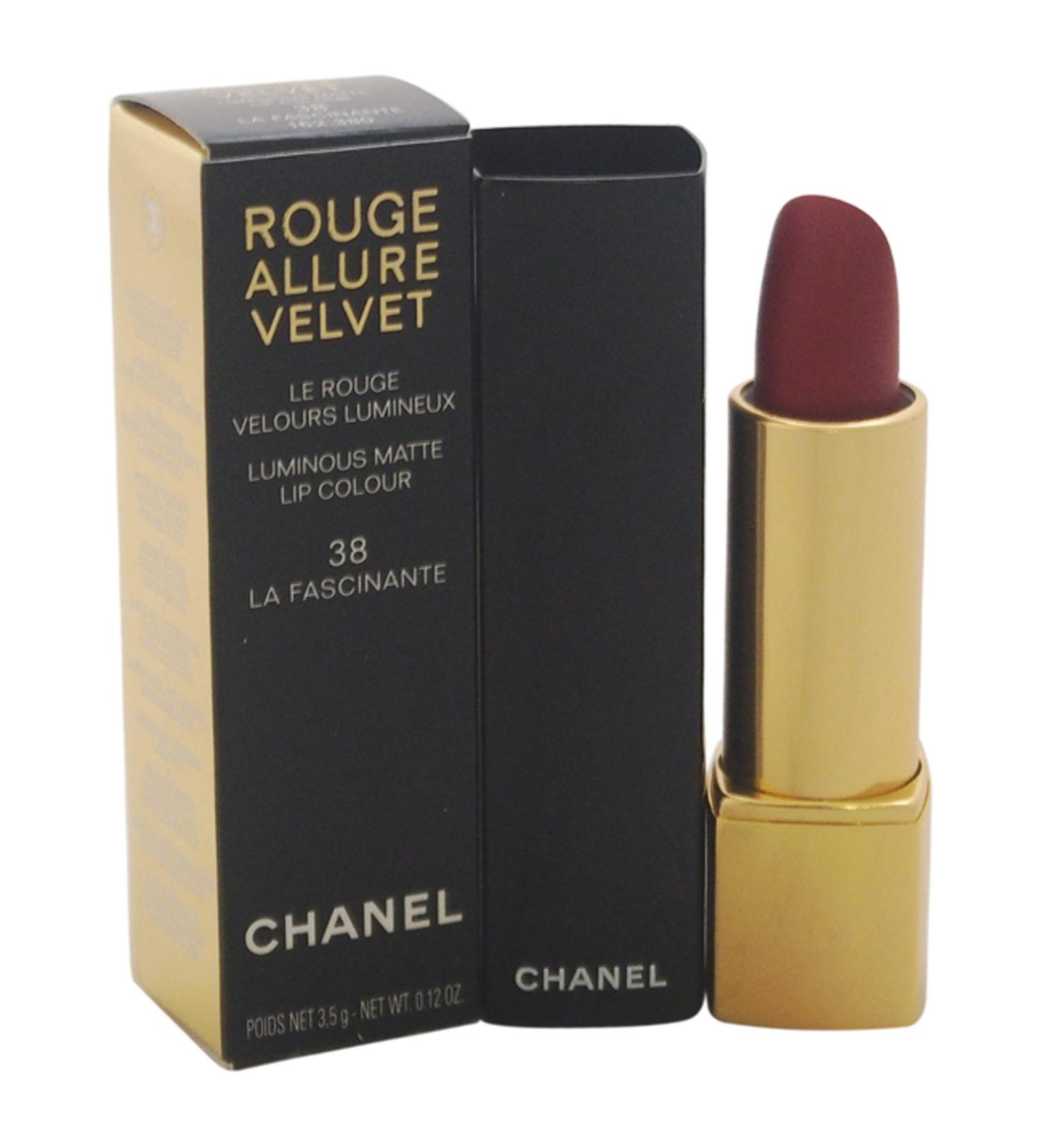 Chanel Rouge Allure Velvet Luminous Matte Lip Colour  No.38 La Fascinante  0.12 Ounce No.38 La Fascinante 0.12 Ounce (Pack of 1)