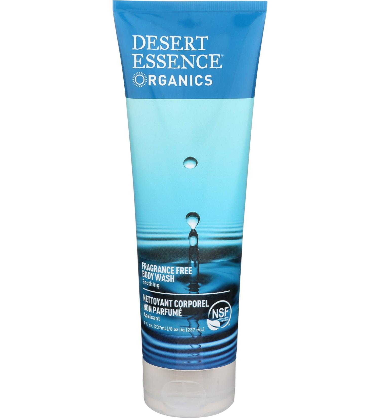 Desert Essence Fragrance Free Body Wash - 8 Fl Oz - Aloe Vera & Green Tea - Soothing & Refreshing - Antioxidant Cleanser for Calm & Protected Skin - Buy Online on SooperMarket.com