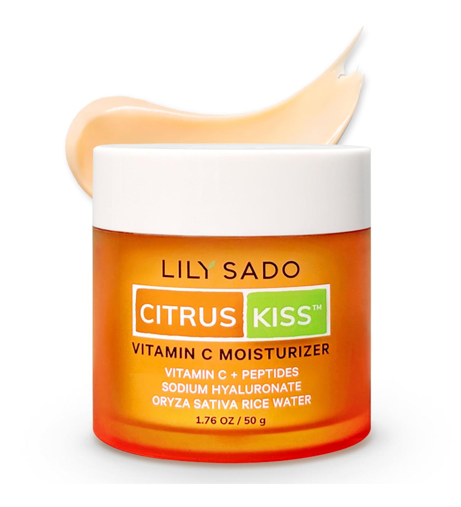 LILY SADO CITRUS KISS Vitamin C Moisturizer - Vegan Anti-Wrinkle Daily Lotion for Hydration & Radiant Skin - Natural Face Cream for Women & Men - Buy Online on SooperMarket.com