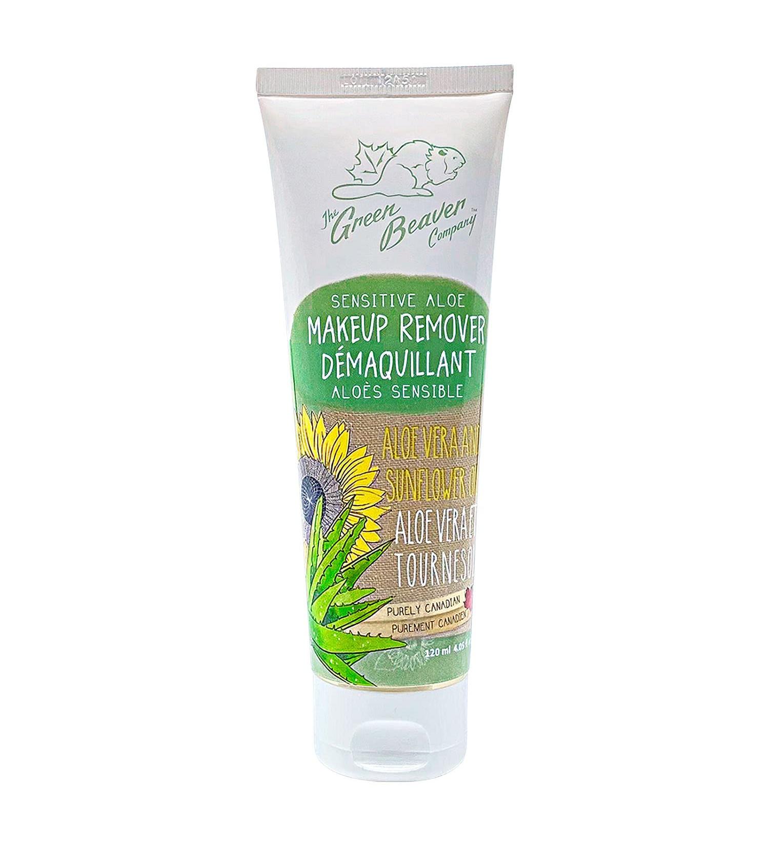 Green Beaver Aloe Makeup Remover for Sensitive Skin - Natural Aloe Vera Formula, 120ml - Buy Online on SooperMarket.com