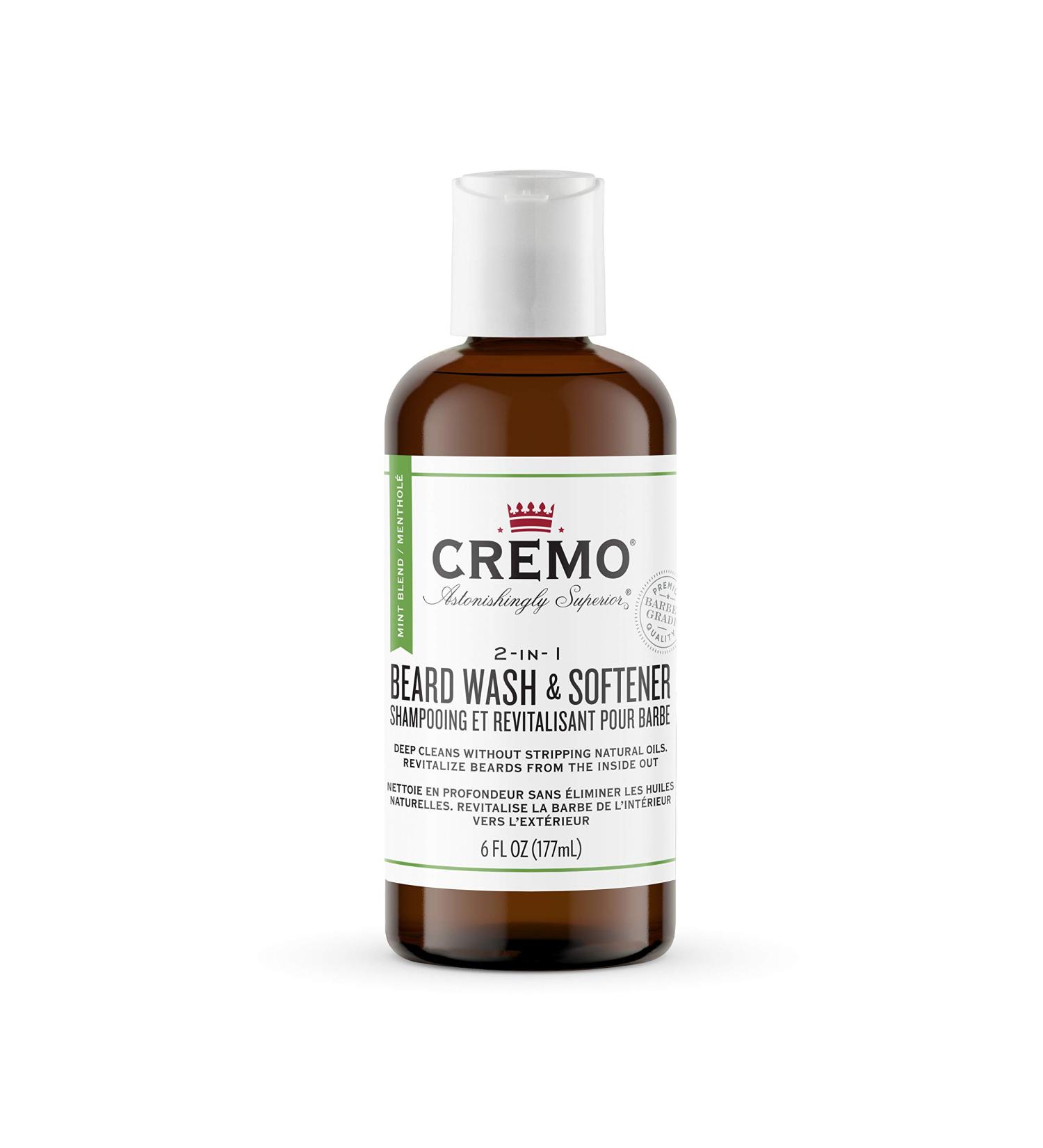 Cremo Beard Wash & Softener 2-in-1 Mint Blend Soothe Beard Itch Clean & Refreshen Beard 6 Fl Oz Beard Wash & Softener - Mint - Buy Online on SooperMarket.com