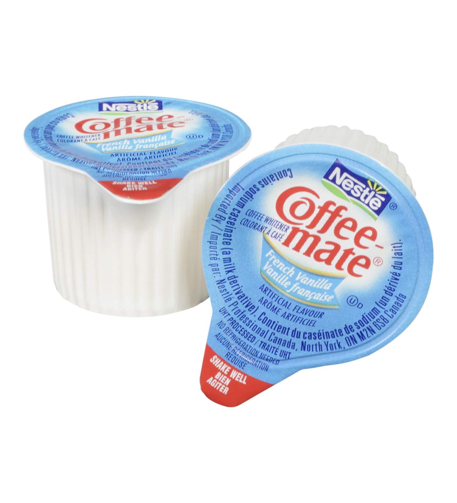 COFFEE-MATE Liquid Coffee Creamer Lactose Free French Vanilla Single Serve Portions No Refrigeration Pack of 180 x 11ml French Vanilla 1 Count (Pack of 180) - Buy Online on SooperMarket.com