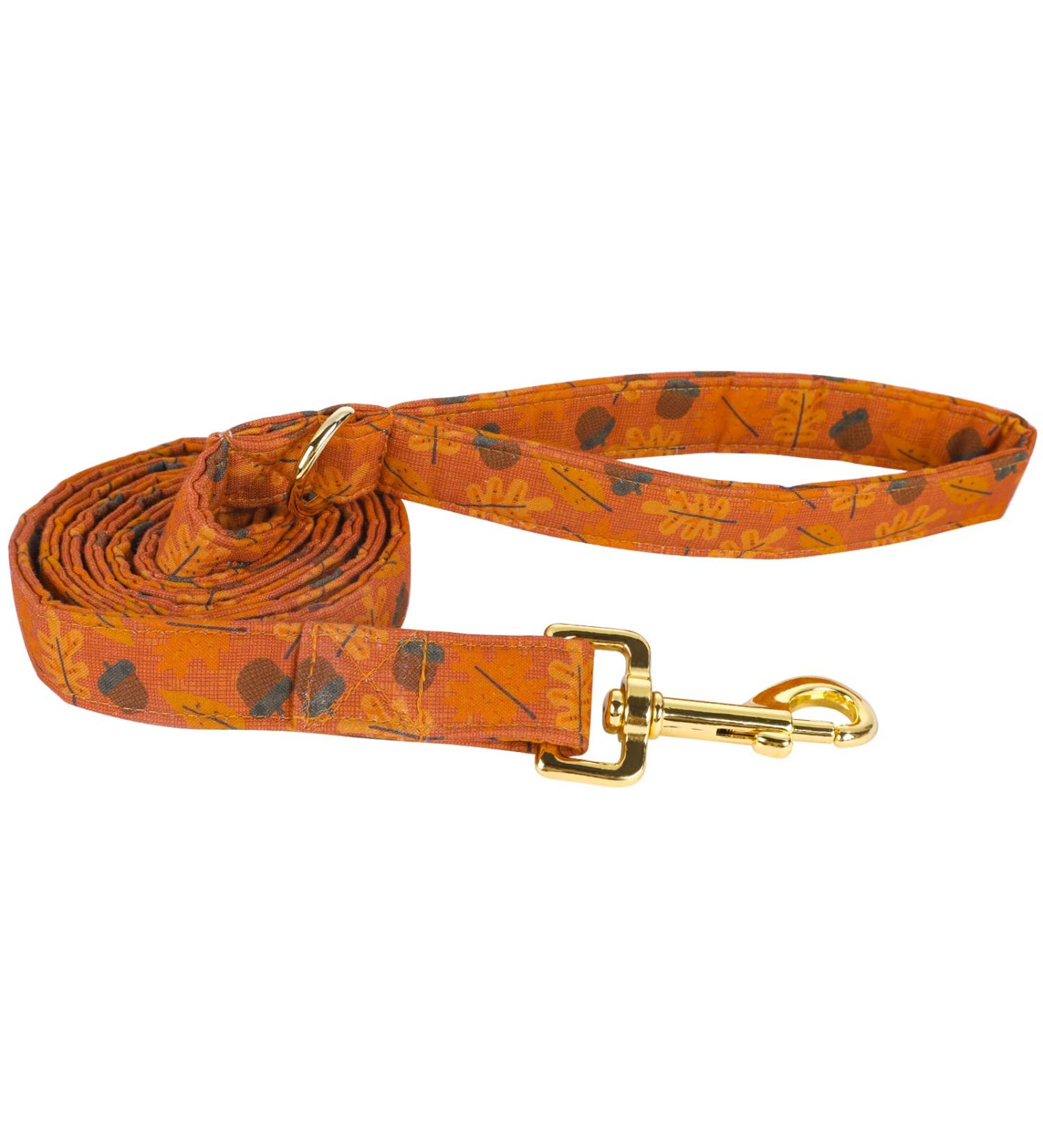 Aring Pet dog leash cotton case strong dog leash suitable dog collar handmade dog leash for small medium -sized and large dogs medium (pack of 1) maple leaf