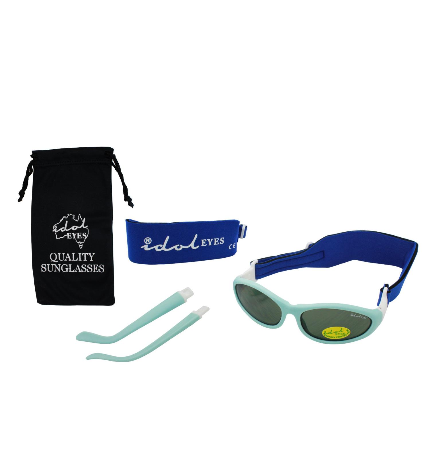 Baby Wrapz 2 Convertible Sunglasses 0-5 Years | Light Blue | 2 Headbands & Arms - Buy Online on SooperMarket.com