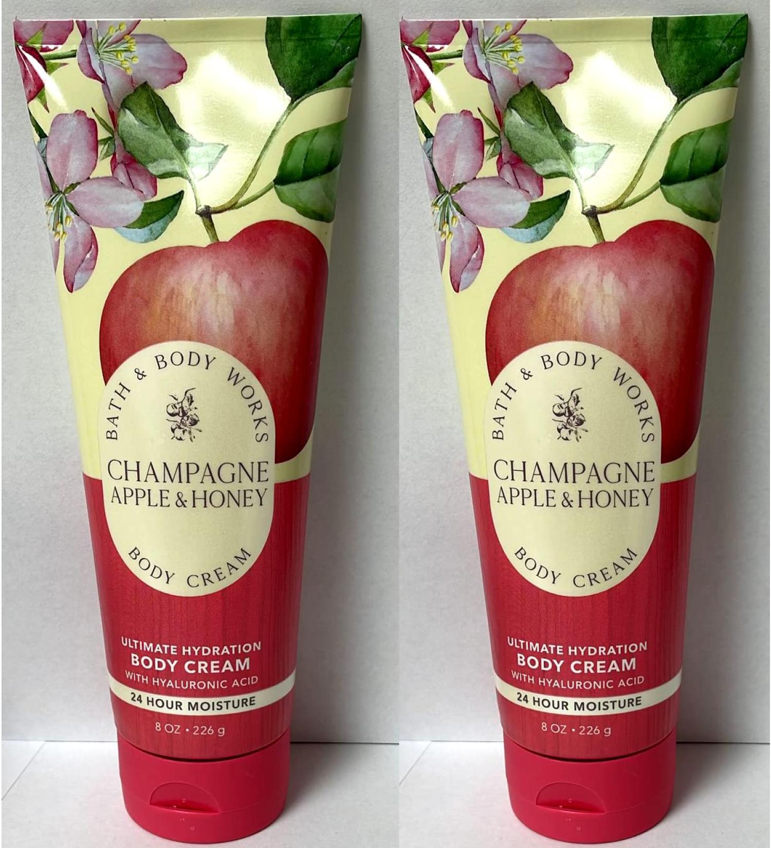 Bath and Body Works Champagne Apple & Honey 2 Pack Ultra Shea Body Cream 8 Oz. (Champagne Apple & Honey) - Buy Online on SooperMarket.com