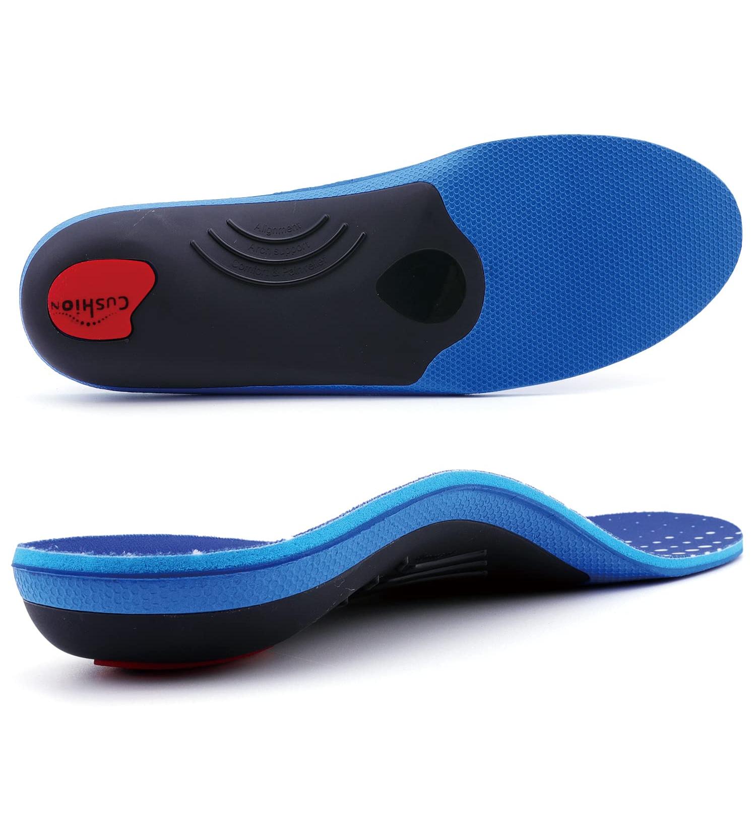 TOPSOLE Orthotic Insoles for Plantar Fasciitis and Foot Pain - Arch Support for Men and Women (UK-9-28cm, Blue) - Buy Online on SooperMarket.com