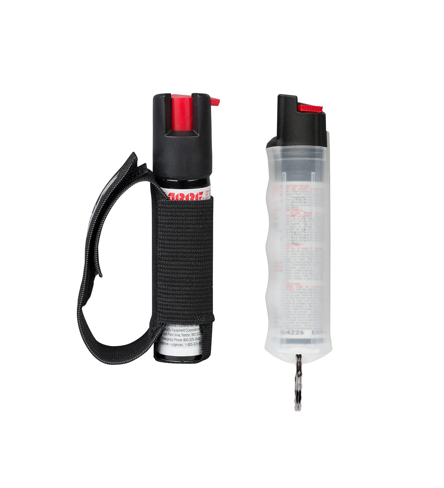 SABRE Protector Dog Spray Multipack. (1) 22-Gram Spray with Key Ring (1) 22-Gram Spray with Adjustable Hand Strap 14 Bursts 3.5-Meter Range Humane Dog Attack Deterrent Maximum Strength Allowed - Buy Online on SooperMarket.com