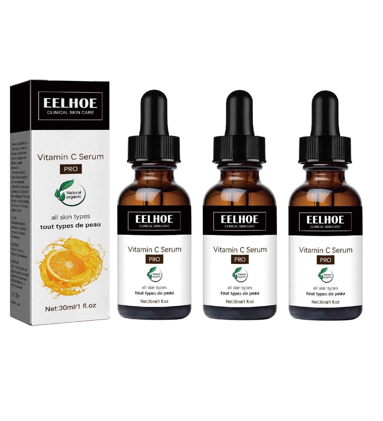 EELHOE Eternity Vitamin C Serum Set - Collagen Boost Anti Aging Treatment for Face with Hyaluronic Acid - Dark Spots Corrector - Buy Online on SooperMarket.com