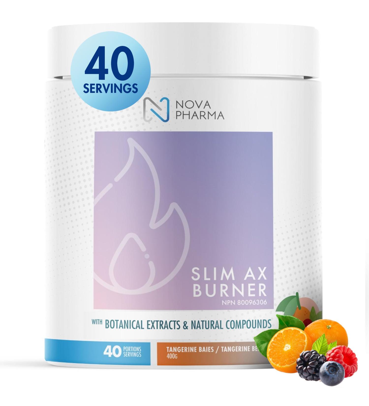 Nova Pharma Pre Workout Powder - Garcinia Cambogia - L Carnitine Supplement - Chromium Supplement - 40 Servings (Tangerine & berries) - Buy Online on SooperMarket.com