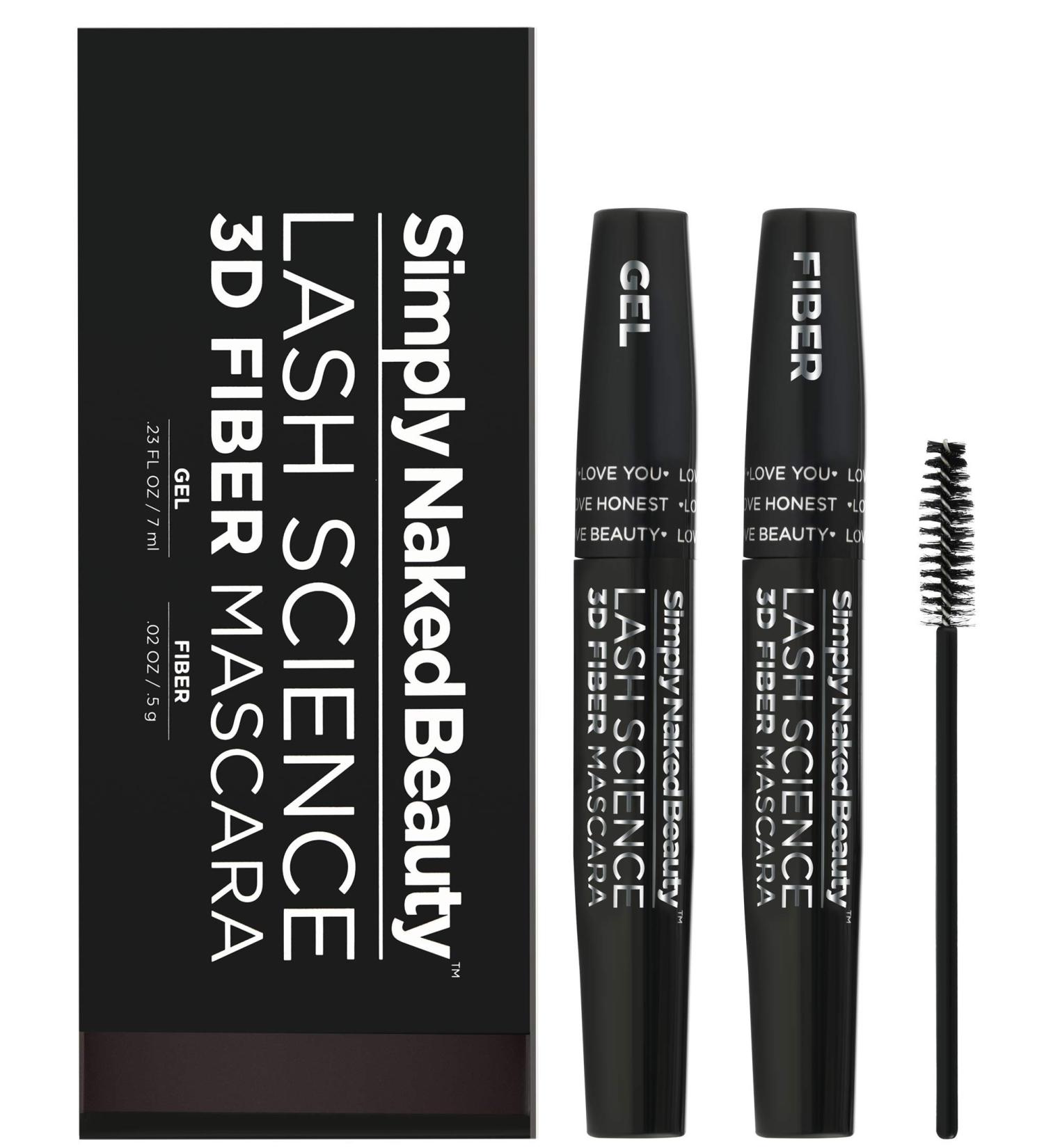 3D Lash Fiber Mascara Dark Brown - Water Resistant Lengthening Tubing Mascara for Volume - Non Toxic Hypoallergenic - Buy Online on SooperMarket.com