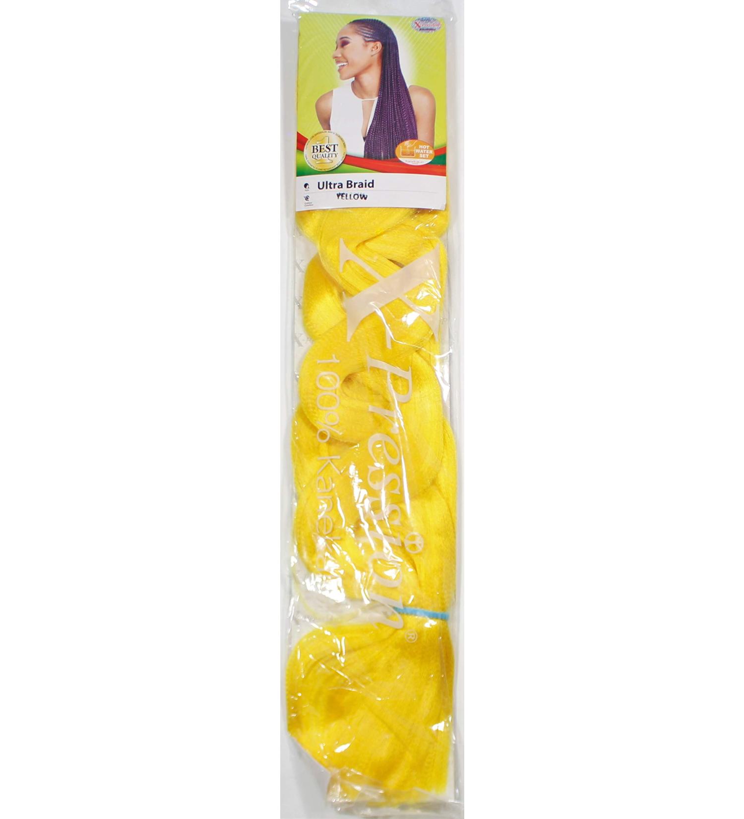 XPRESSION (X-pression) Premium Ultra Braid 82" Hair Extension Yellow
