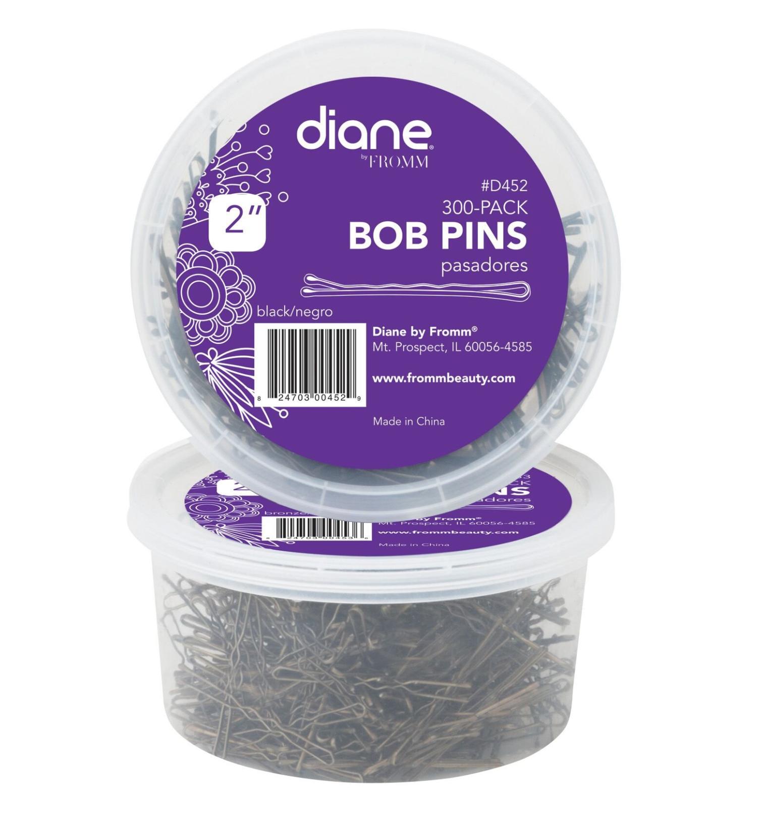 Diane Bobby Pins  Black  2  300 Count Black 2 Inch (Pack of 1)