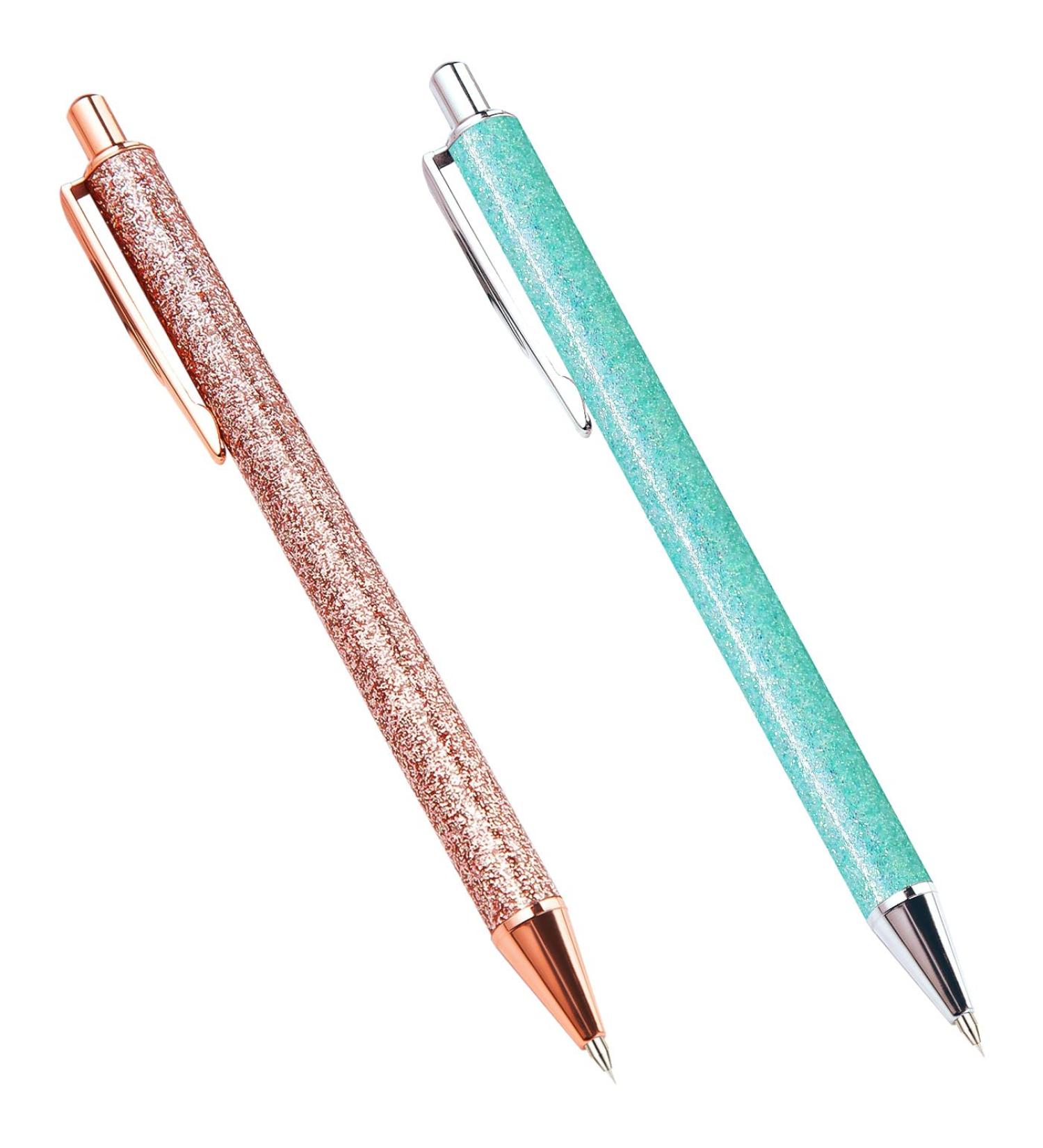 2 Pack Craft Weeding Pens - Precision Needle Retractable Pin Pen for Adhesive Vinyl Tool - Rose Gold & Turquoise - Buy Online on SooperMarket.com