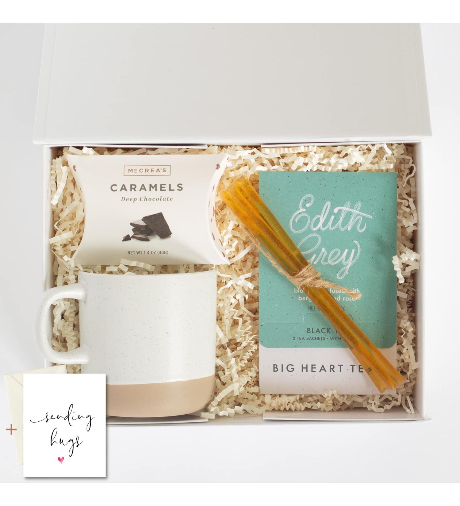 UnboxMe Mug Tea Gift Box | Thoughtful Gifts for Women and Men | Get Well Soon, Sympathy, Thank You, Birthday | Corporate Employee Care Package | Sending Hugs - Buy Online on SooperMarket.com