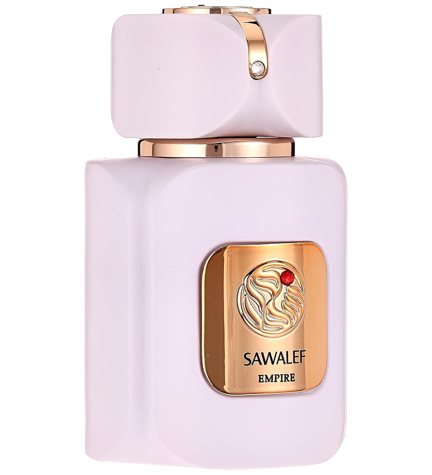 EMPIRE Eau de Parfum 80 mL from the SAWALEF Boutique Range | Vanilla Sandalwood and Soft Leather | Long Lasting with Intense Sillage | Cologne for Men and Perfume for Women | by Swiss Arabian Oud - Buy Online on SooperMarket.com