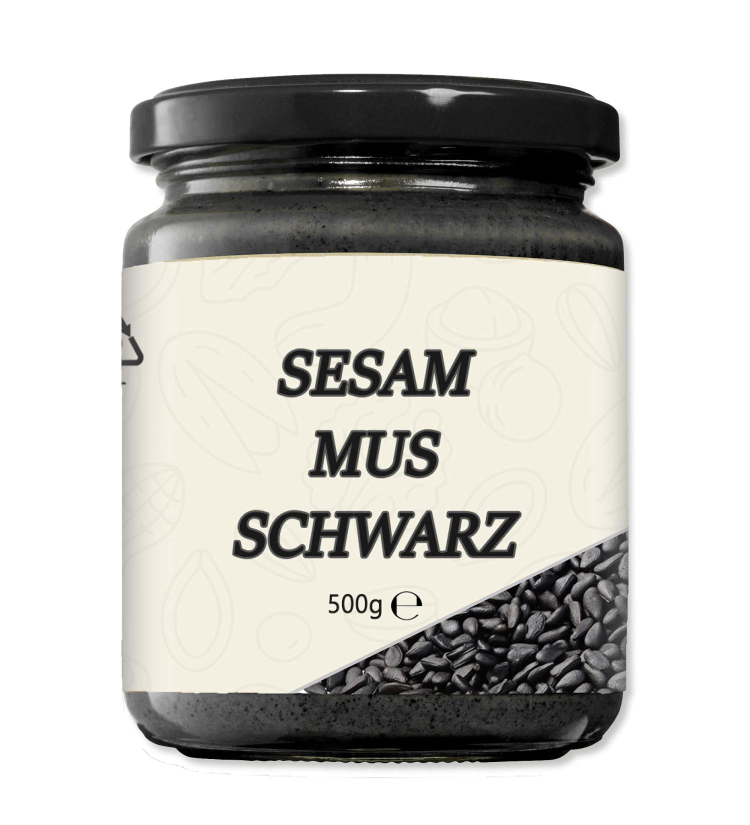 Mynatura Black Sesame Spread - 500g Glass Jar | Healthy Cooking & Baking | Pure Black Sesame Seeds - Buy Online on SooperMarket.com